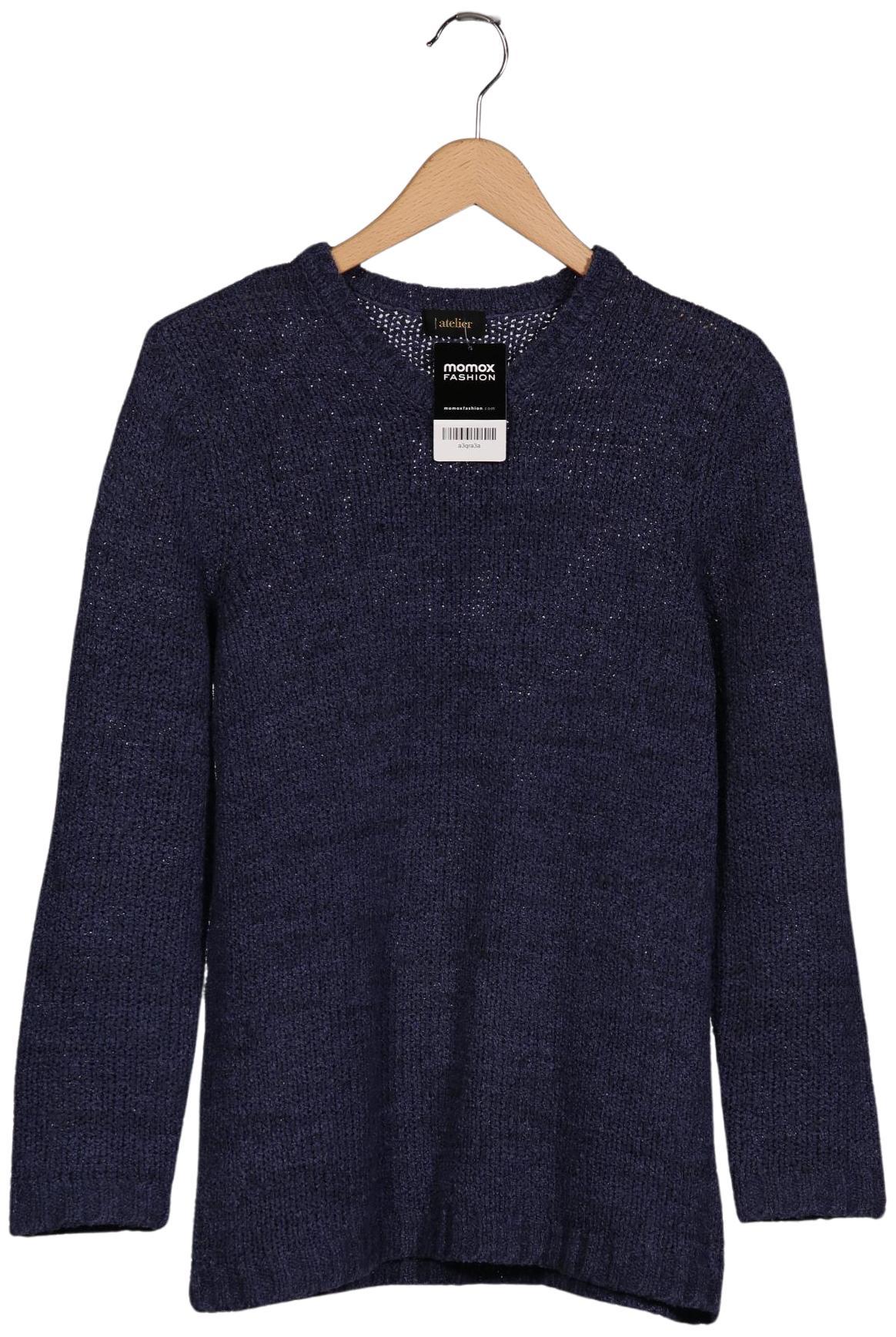 

Atelier Goldner Schnitt Damen Pullover, marineblau, Gr. 42