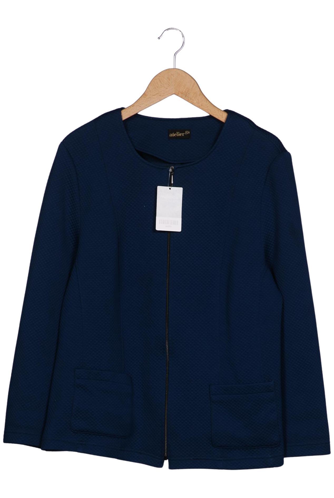 

Atelier Goldner Schnitt Damen Strickjacke, marineblau, Gr. 46