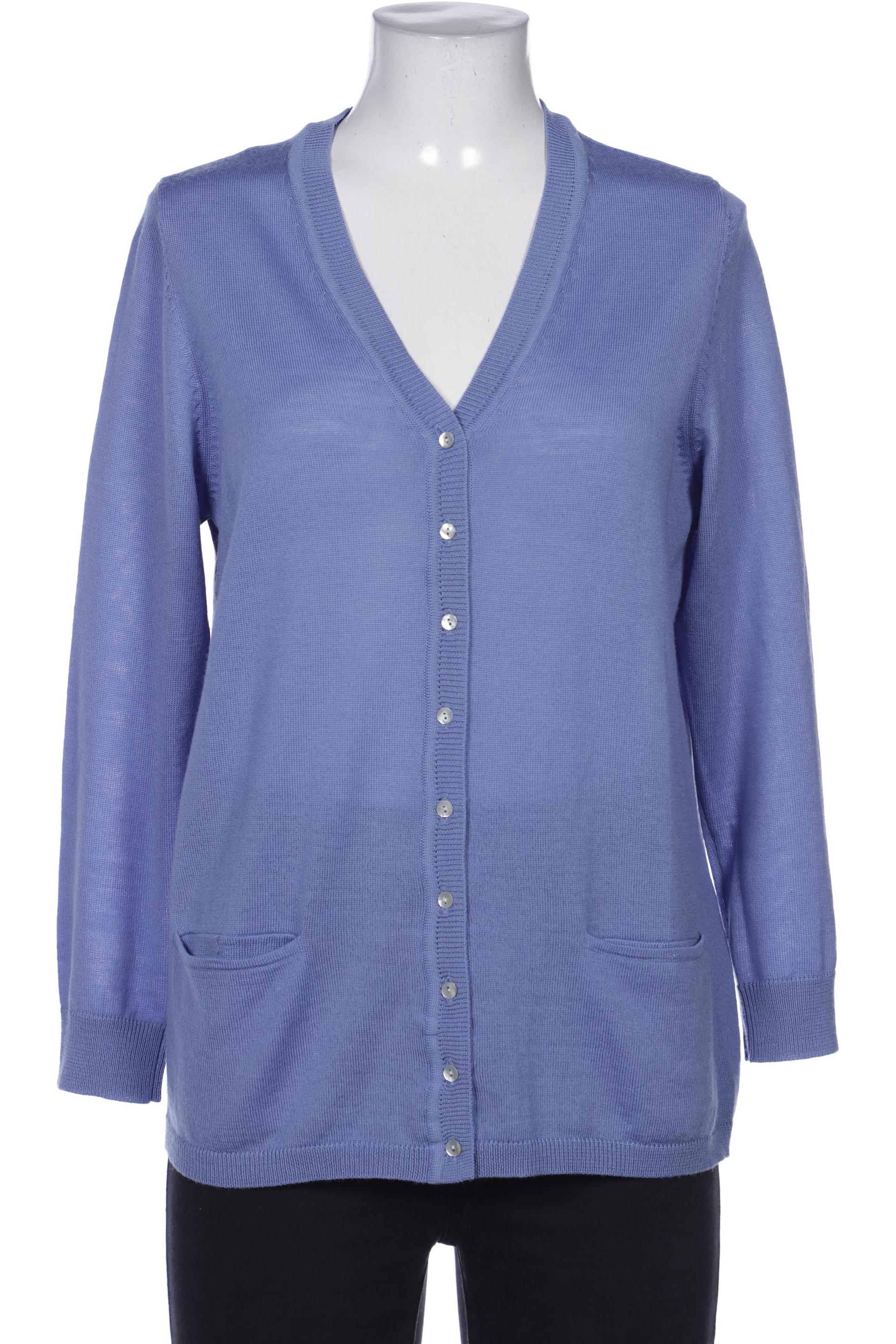 

Atelier Goldner Schnitt Damen Strickjacke, blau, Gr. 42