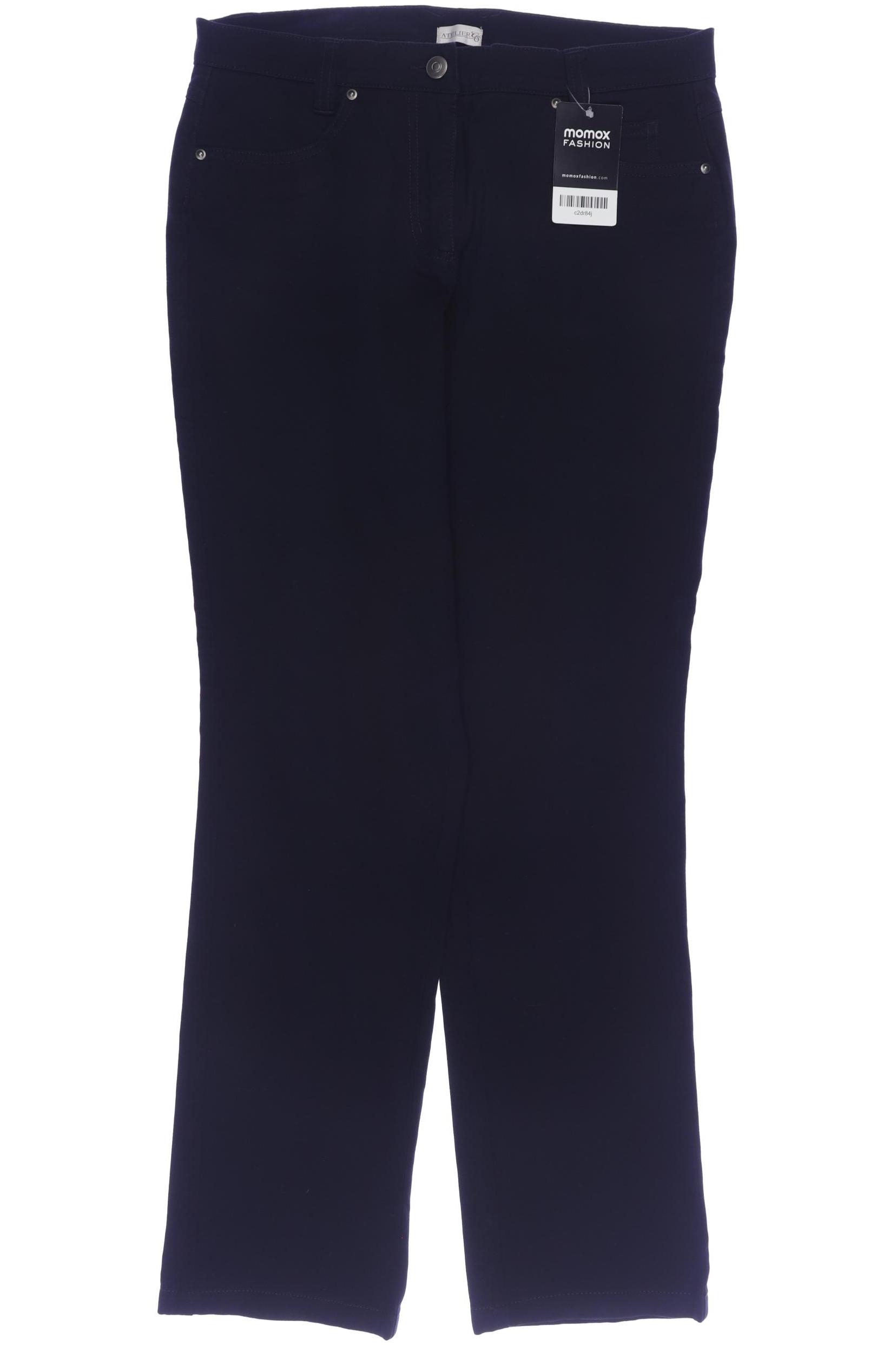

Atelier Goldner Schnitt Damen Jeans, marineblau, Gr. 20