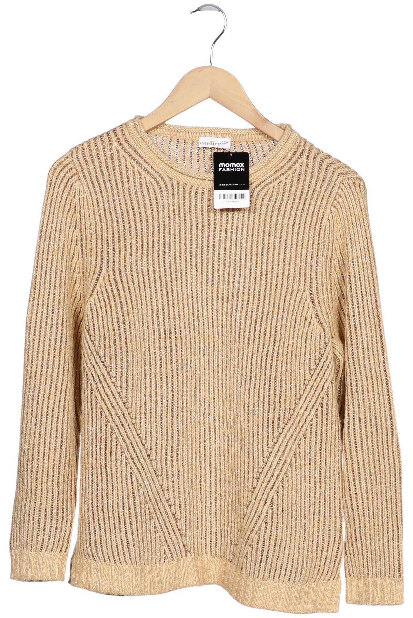 

Atelier Goldner Schnitt Damen Pullover, beige, Gr. 42