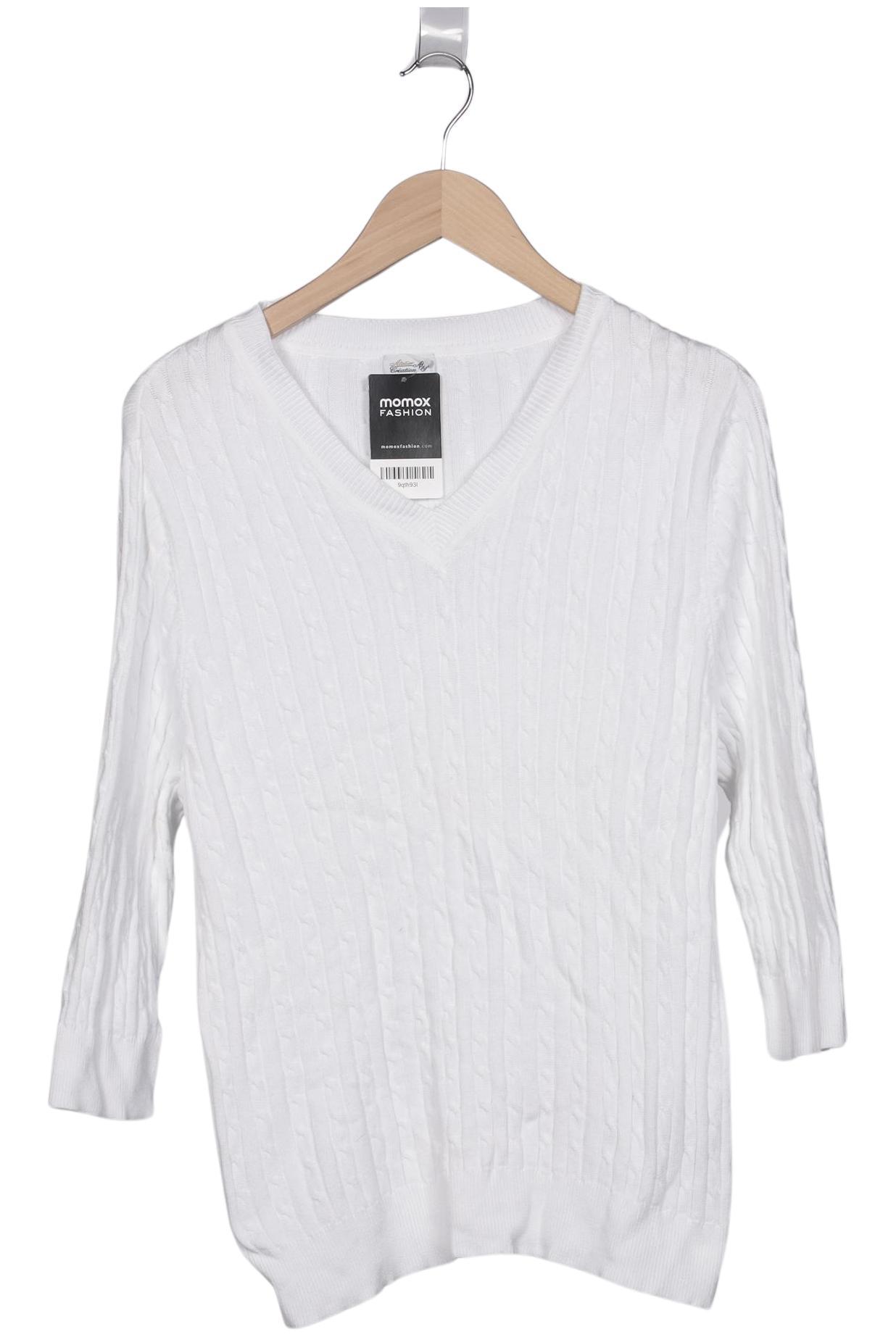 

Atelier Goldner Schnitt Damen Pullover, weiß, Gr. 16