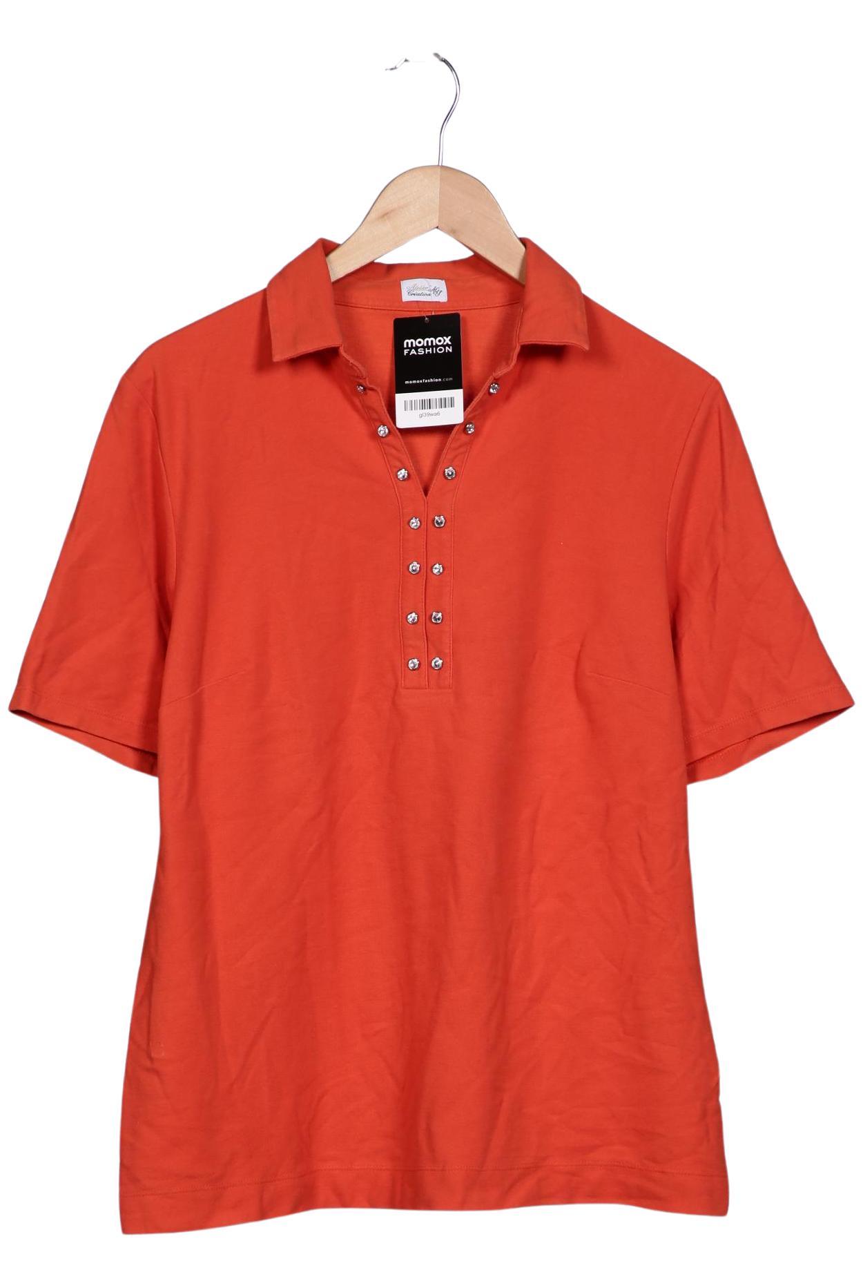 

Atelier Goldner Schnitt Damen Poloshirt, orange, Gr. 48
