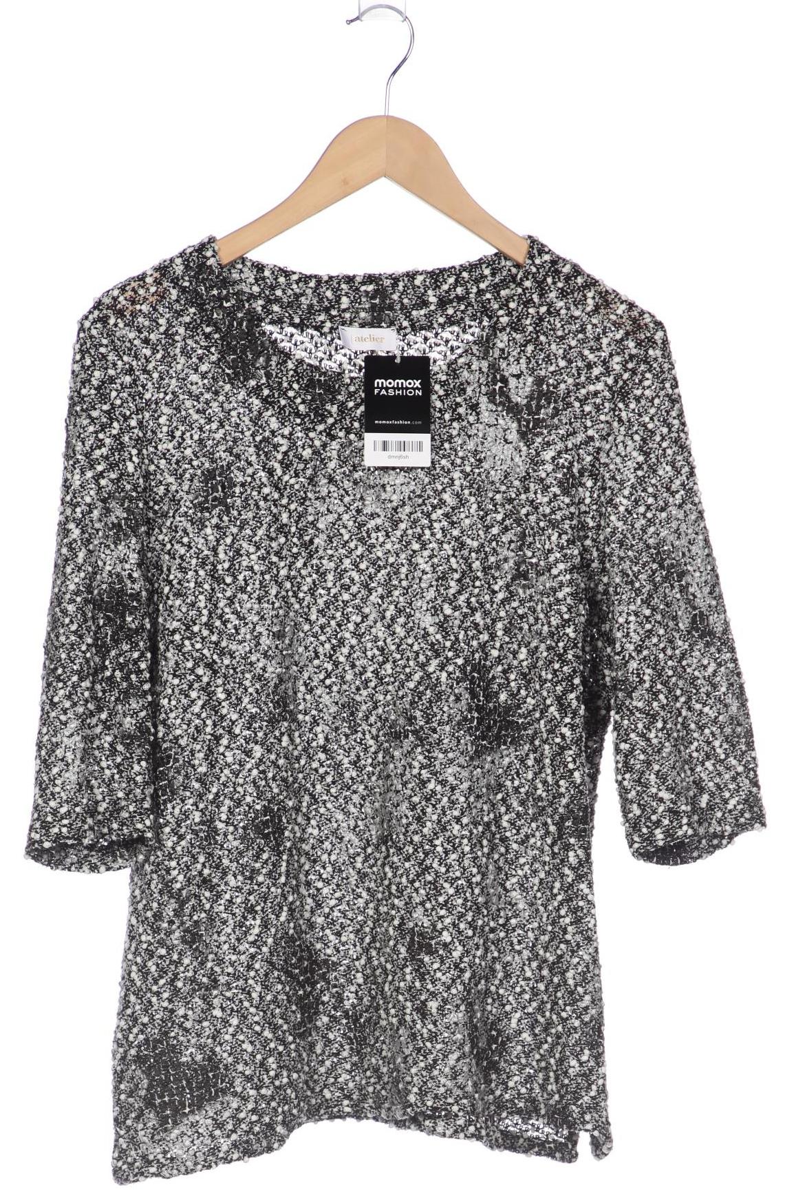 

Atelier Goldner Schnitt Damen Pullover, schwarz