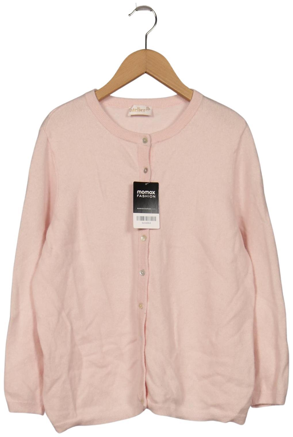 

Atelier Goldner Schnitt Damen Strickjacke, pink, Gr. 42