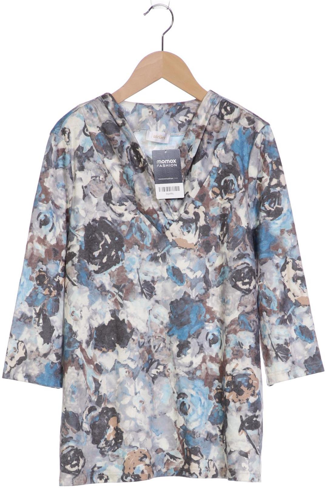 

Atelier Goldner Schnitt Damen Langarmshirt, grau