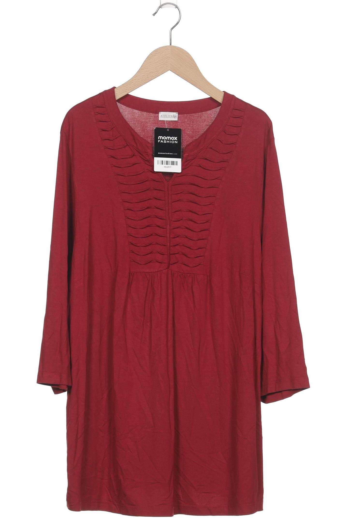 

Atelier Goldner Schnitt Damen Langarmshirt, bordeaux, Gr. 44