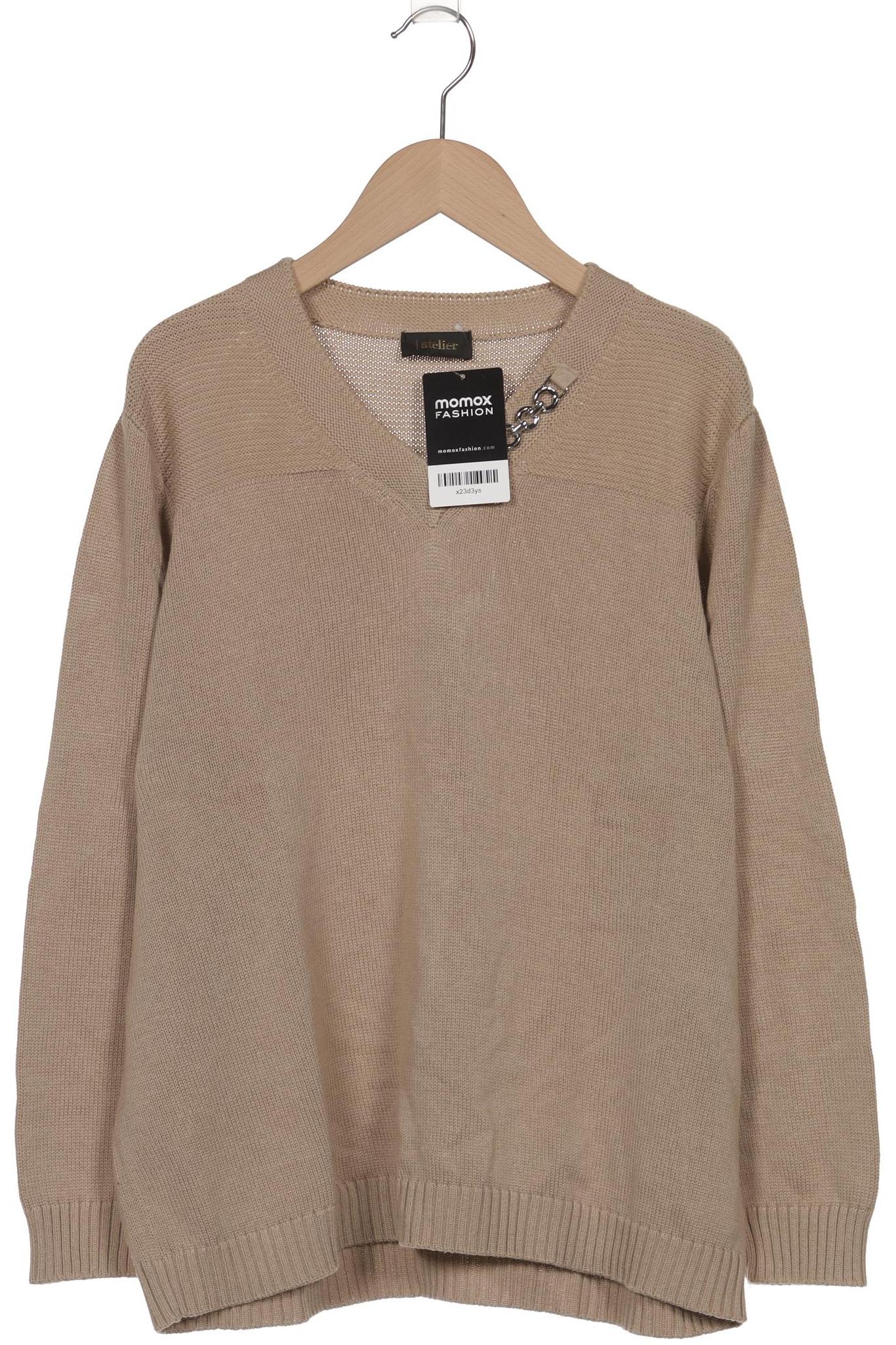 

Atelier Goldner Schnitt Damen Pullover, beige, Gr. 20
