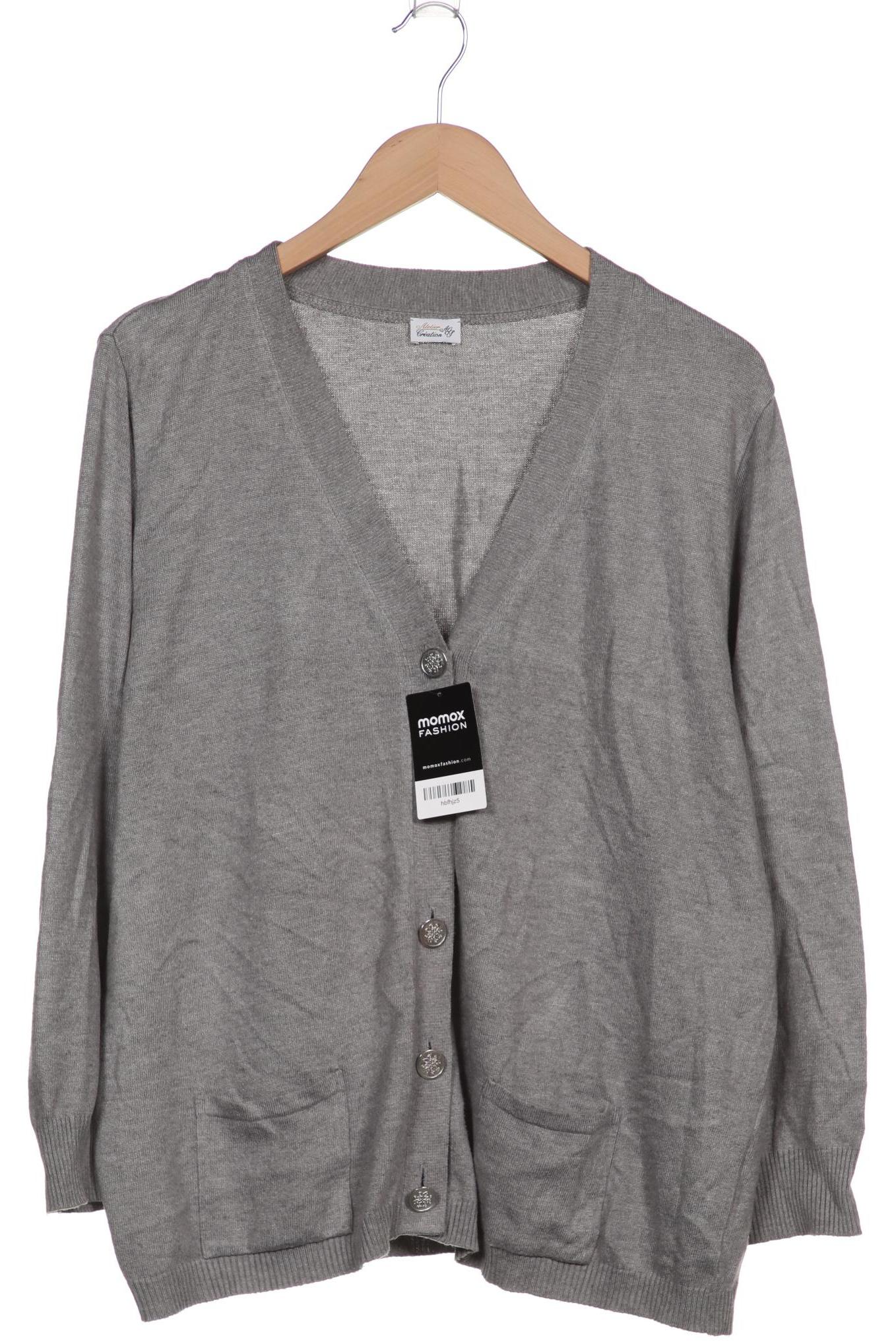 

Atelier Goldner Schnitt Damen Strickjacke, grau, Gr. 48