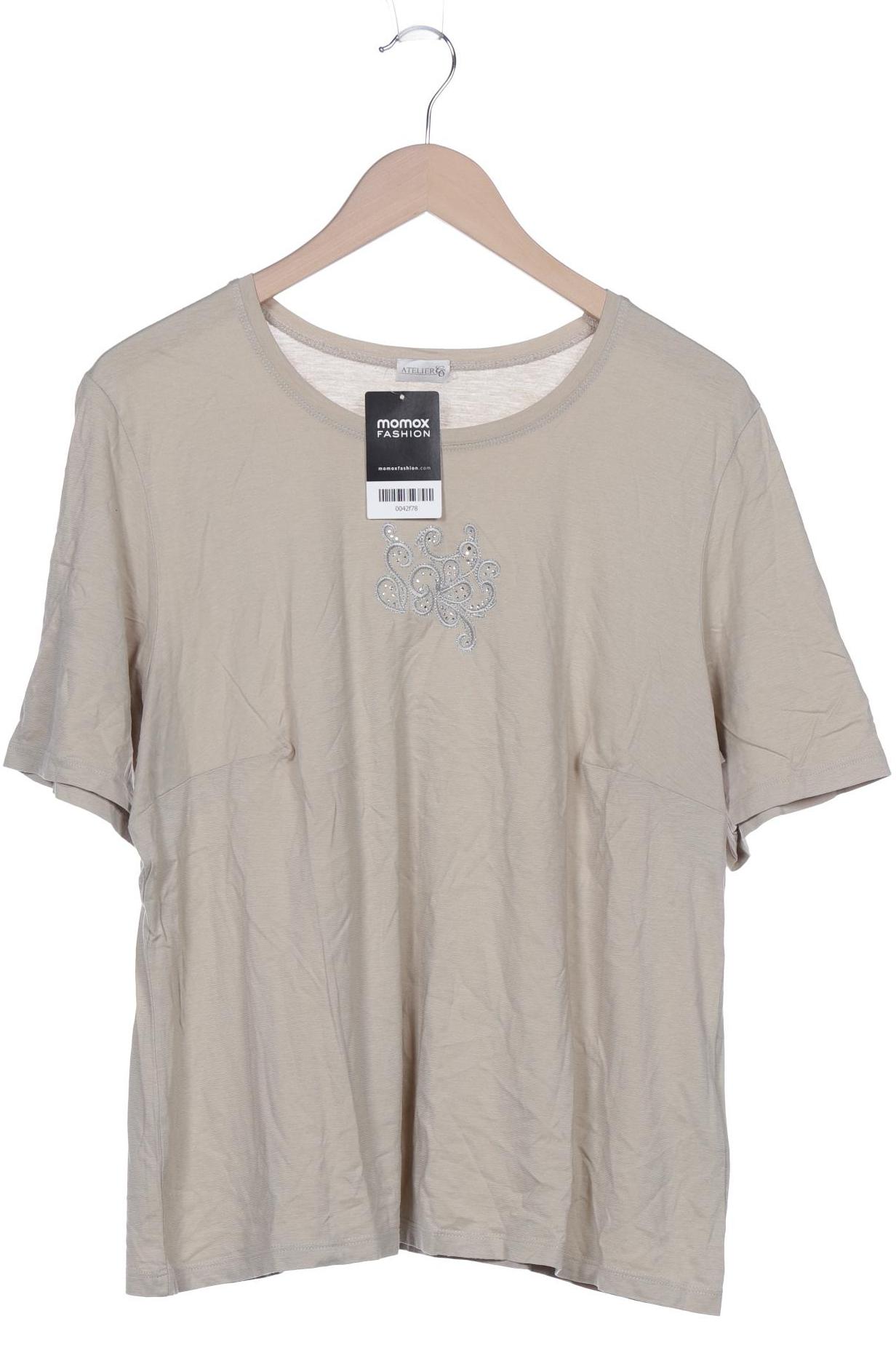 

Atelier Goldner Schnitt Damen T-Shirt, beige, Gr. 50