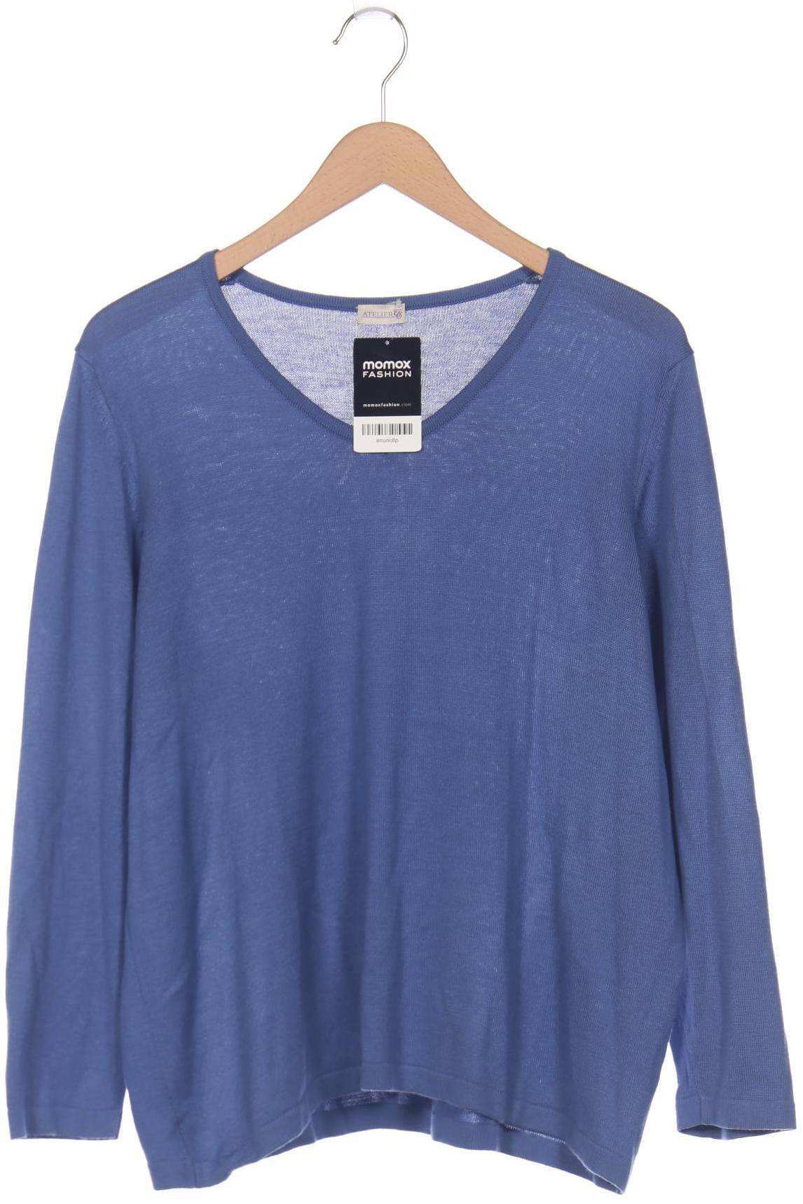 

Atelier Goldner Schnitt Damen Pullover, blau, Gr. 44