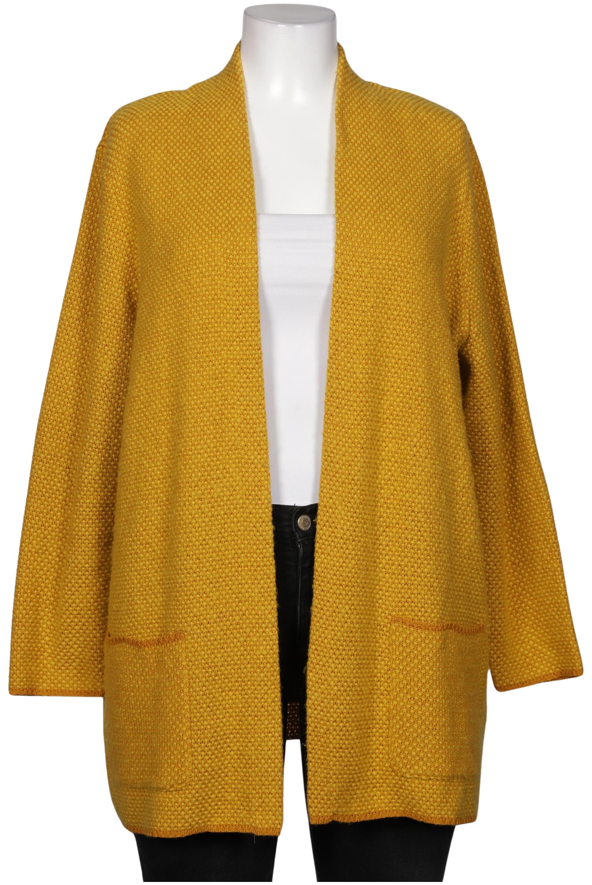 

Atelier Goldner Schnitt Damen Strickjacke, gelb, Gr. 50