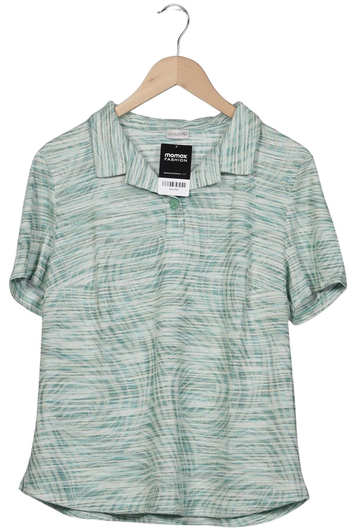 

Atelier Goldner Schnitt Damen Poloshirt, grün, Gr. 46