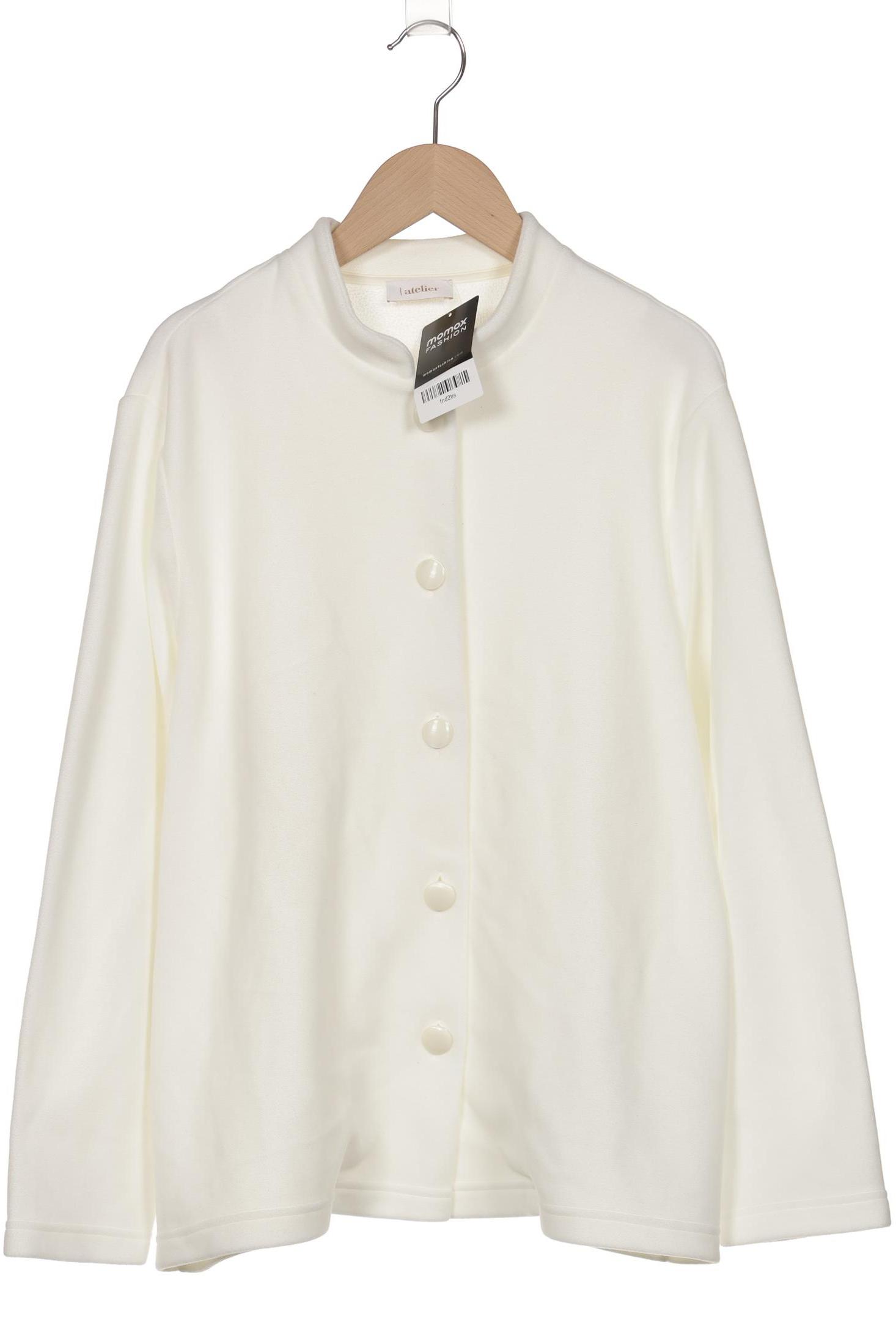

Atelier Goldner Schnitt Damen Strickjacke, weiß