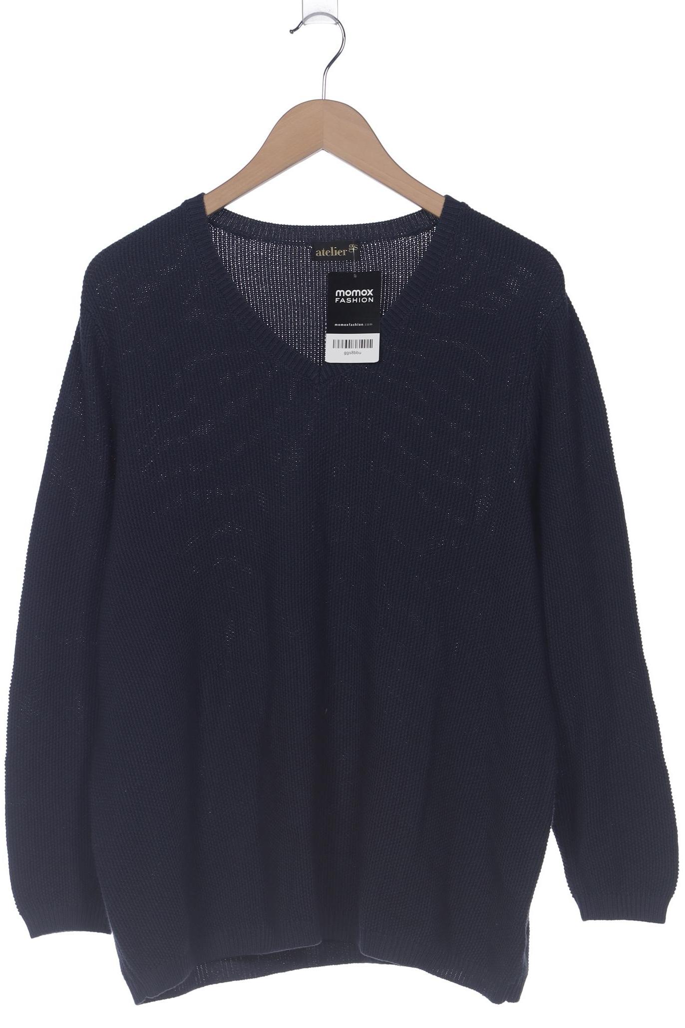 

Atelier Goldner Schnitt Damen Pullover, marineblau, Gr. 46