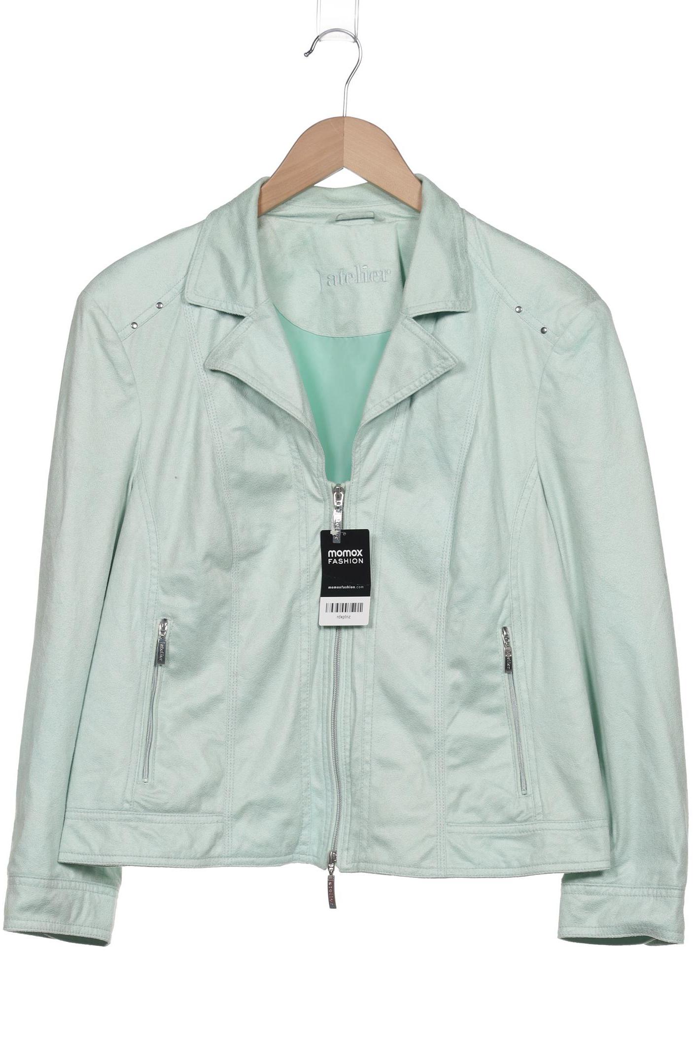 

Atelier Goldner Schnitt Damen Jacke, türkis, Gr. 22