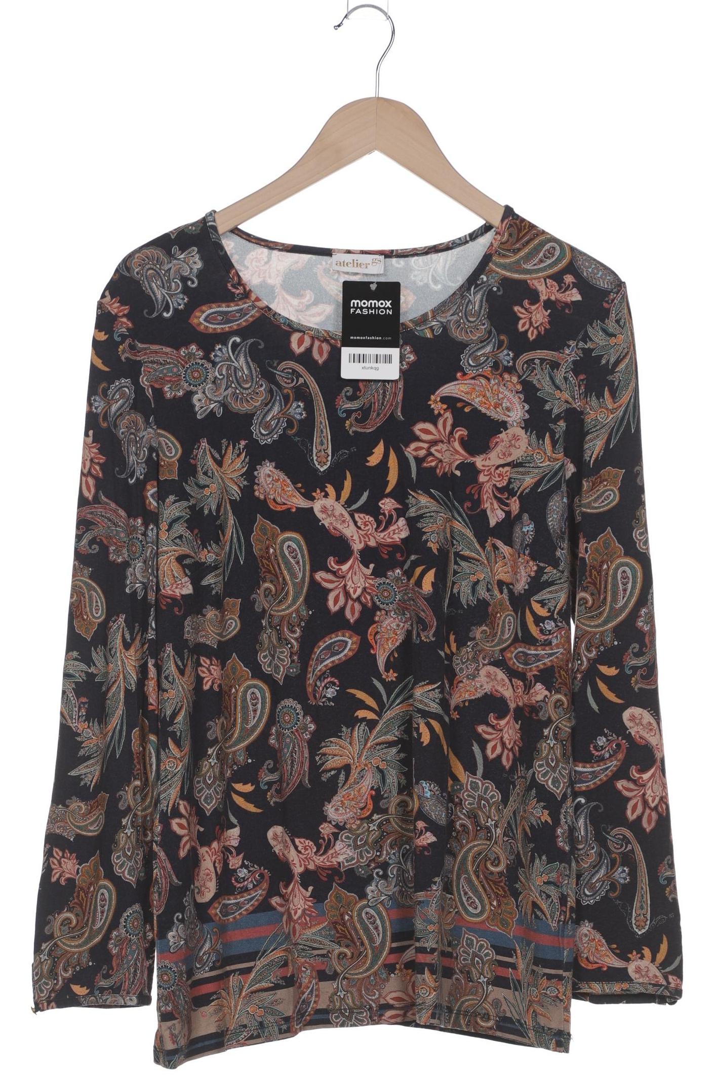 

Atelier Goldner Schnitt Damen Langarmshirt, marineblau, Gr. 42