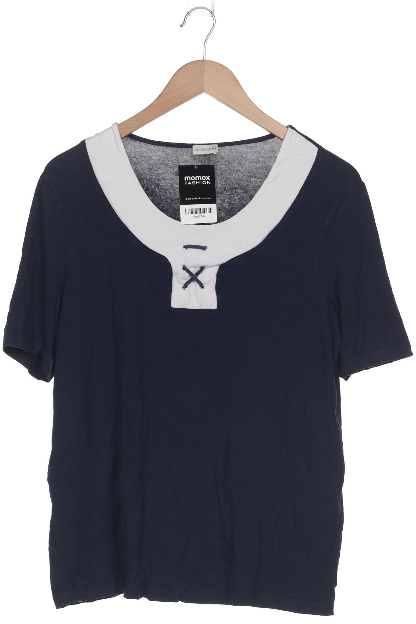 

Atelier Goldner Schnitt Damen T-Shirt, marineblau, Gr. 46