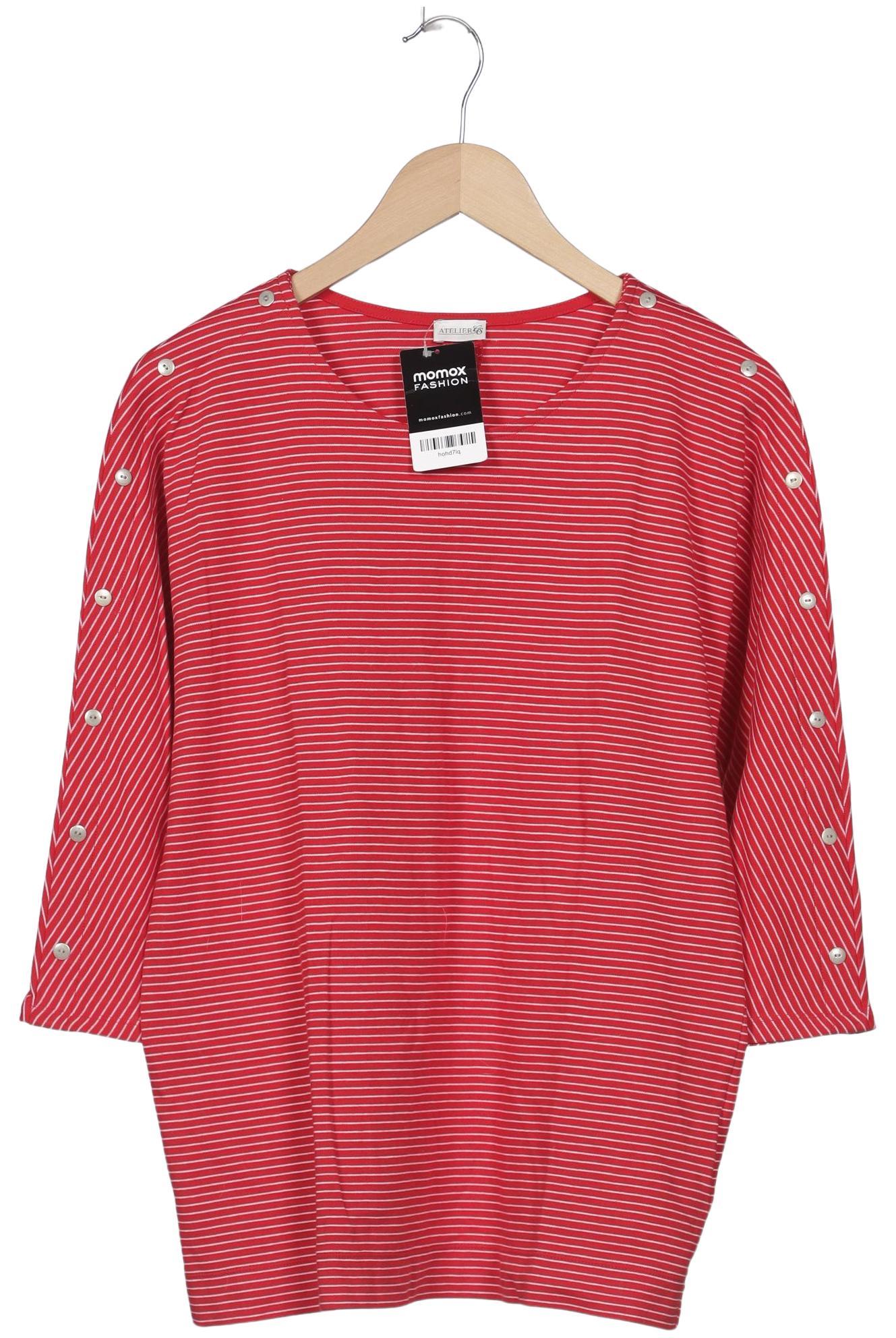 

Atelier Goldner Schnitt Damen Langarmshirt, rot, Gr. 40