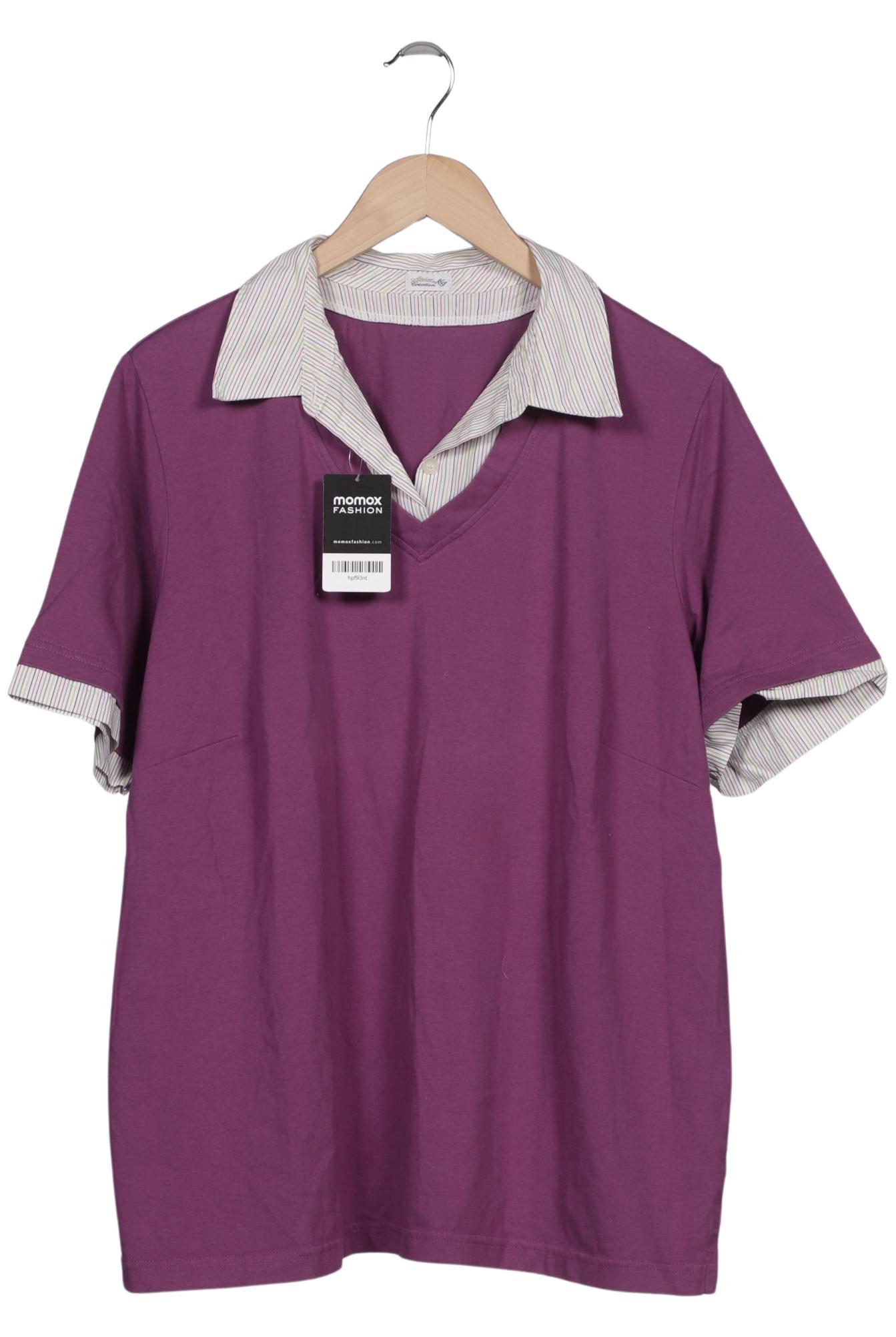 

Atelier Goldner Schnitt Damen Poloshirt, flieder, Gr. 50