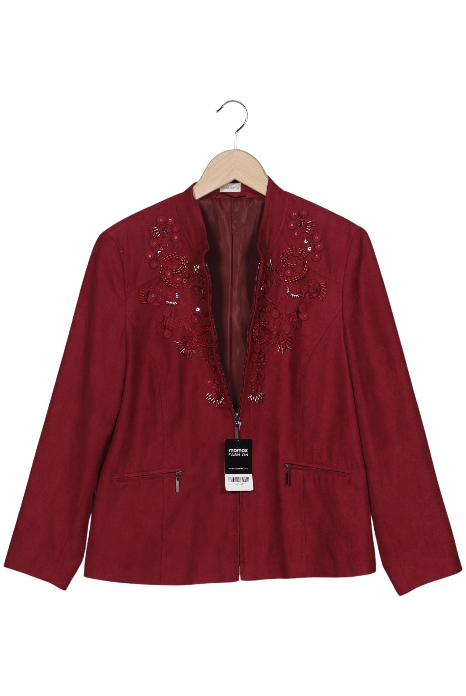 

Atelier Goldner Schnitt Damen Jacke, rot, Gr. 21