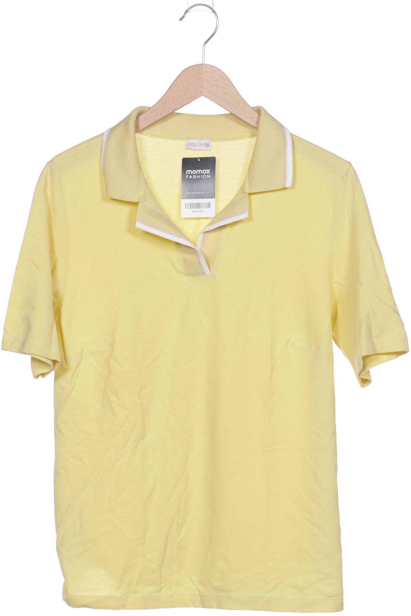 

Atelier Goldner Schnitt Damen Poloshirt, gelb, Gr. 44