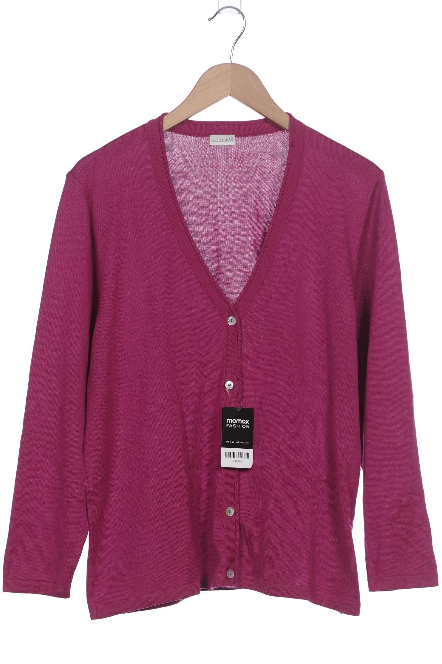 

Atelier Goldner Schnitt Damen Strickjacke, pink, Gr. 44