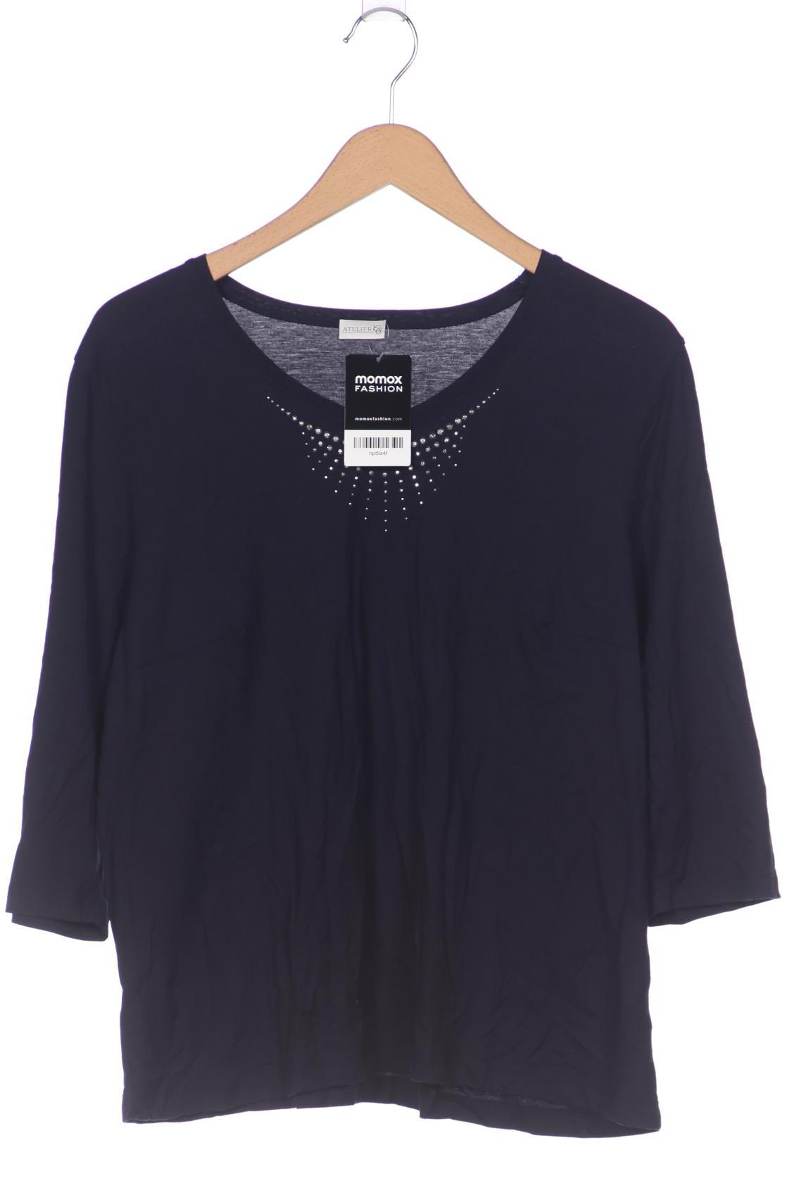 

Atelier Goldner Schnitt Damen Langarmshirt, marineblau, Gr. 44