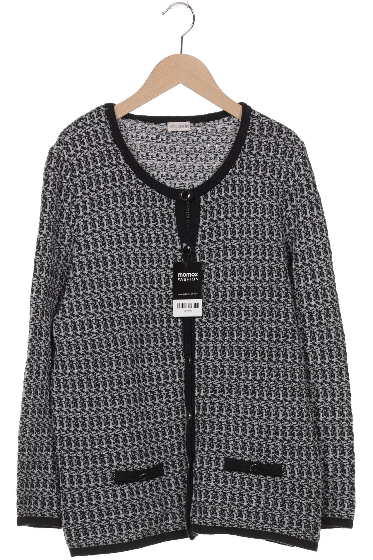 

Atelier Goldner Schnitt Damen Strickjacke, grau, Gr. 42