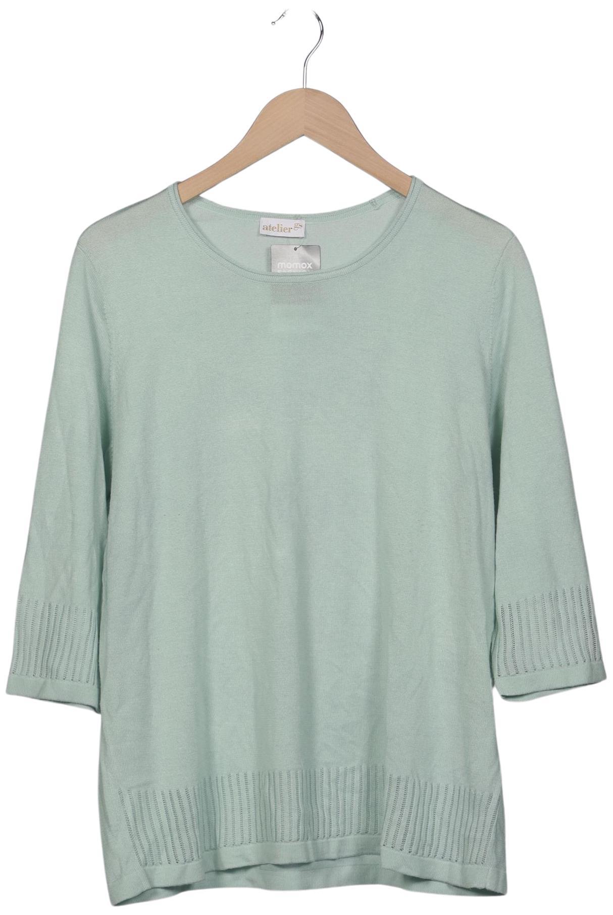 

Atelier Goldner Schnitt Damen Pullover, hellgrün, Gr. 48