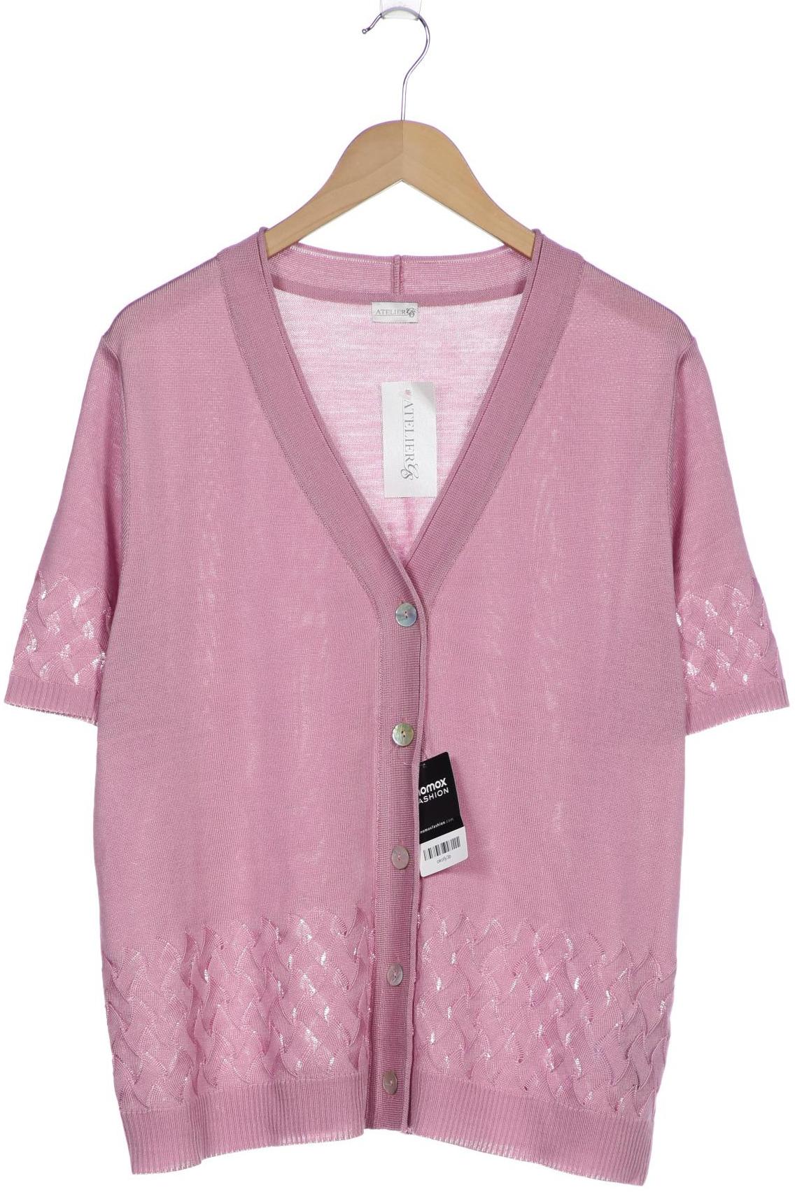 

Atelier Goldner Schnitt Damen Strickjacke, pink, Gr. 24