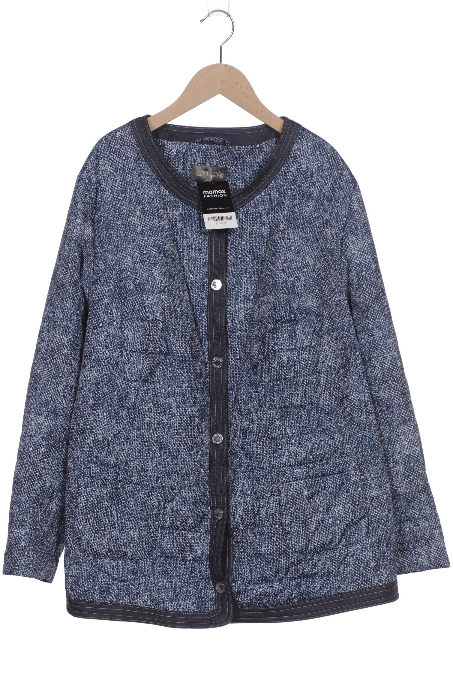 

Atelier Goldner Schnitt Damen Jacke, blau, Gr. 48