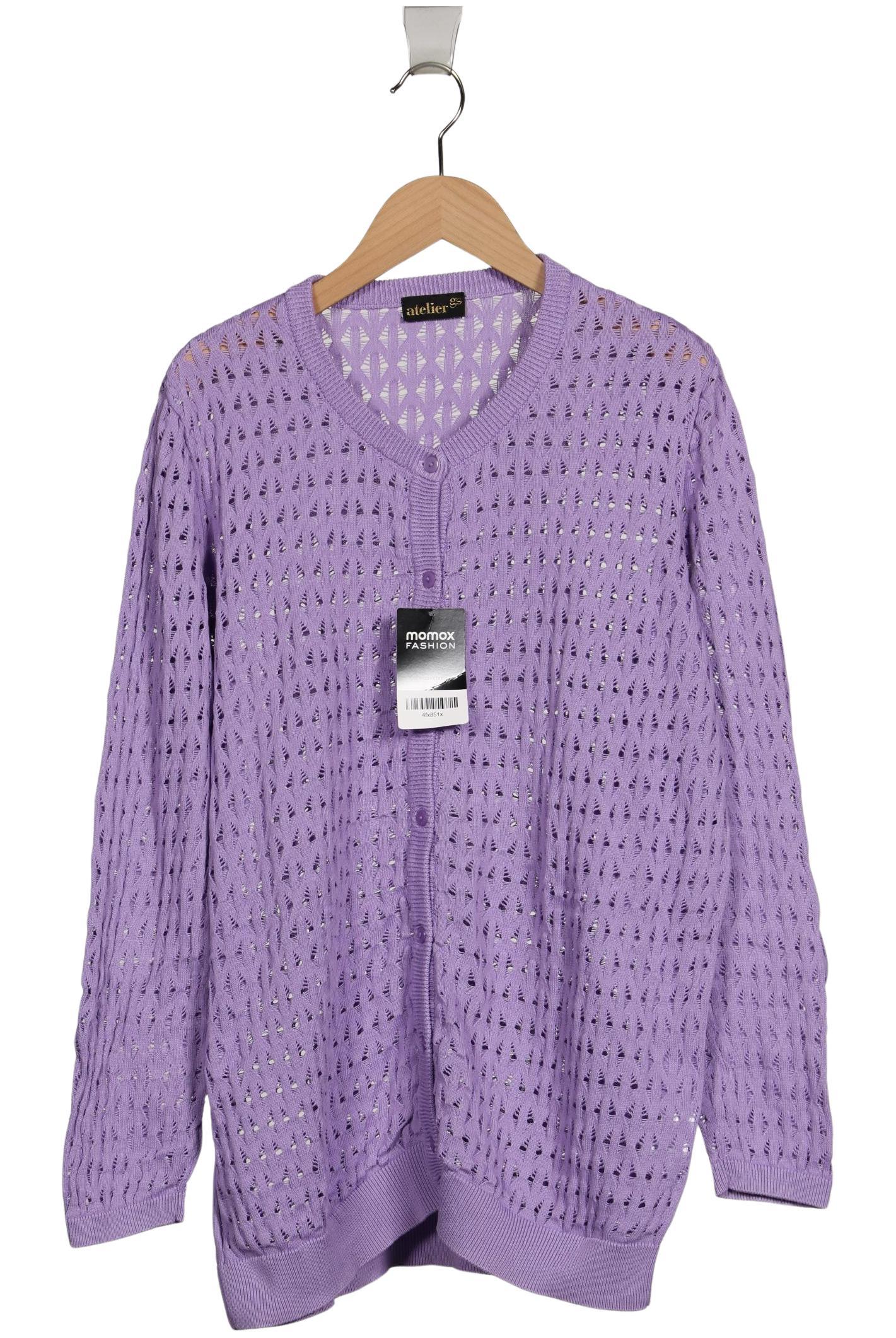 

Atelier Goldner Schnitt Damen Strickjacke, flieder, Gr. 44