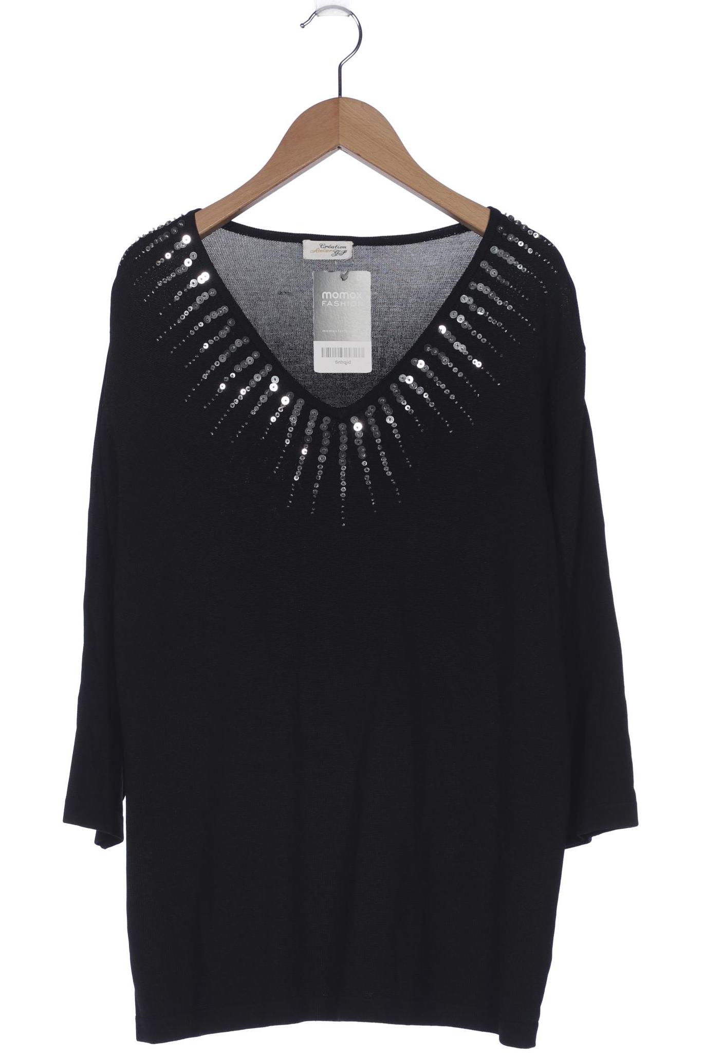 

Atelier Goldner Schnitt Damen Pullover, schwarz
