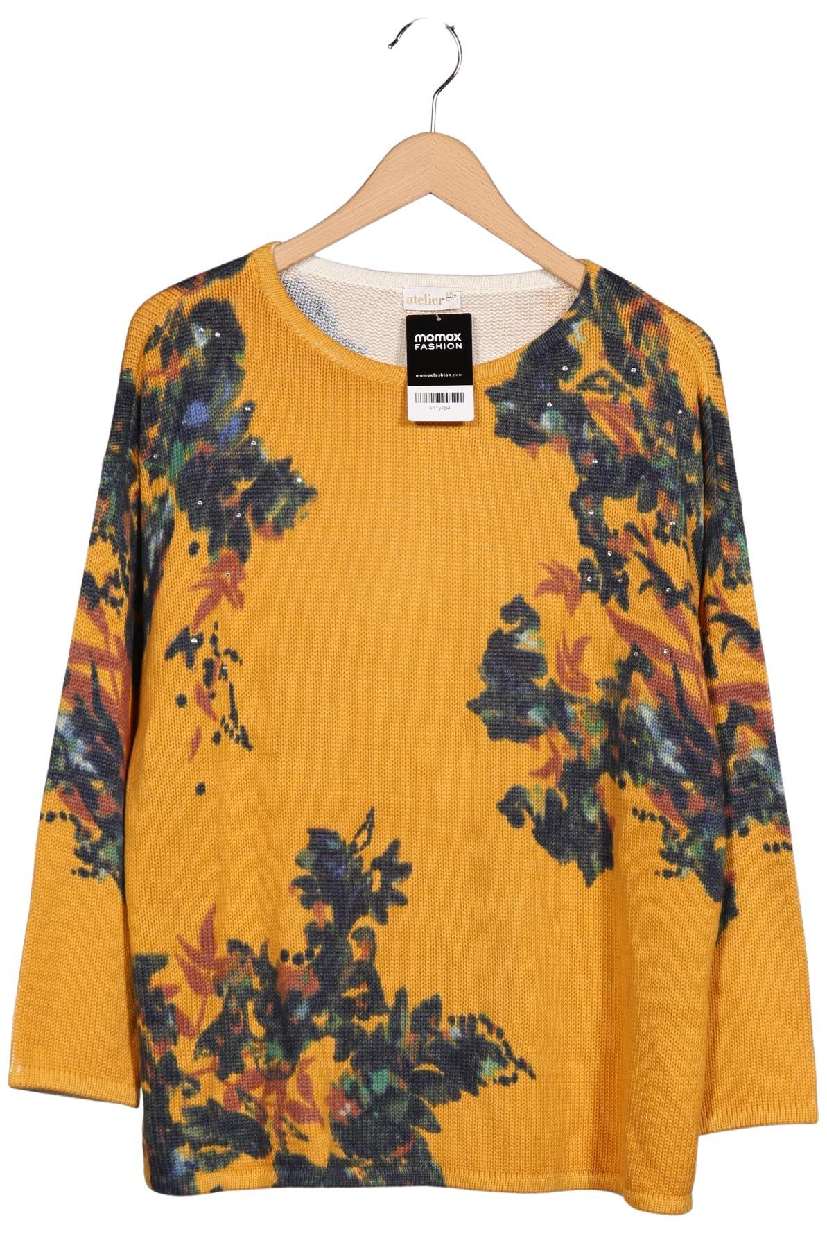

Atelier Goldner Schnitt Damen Pullover, orange, Gr. 22