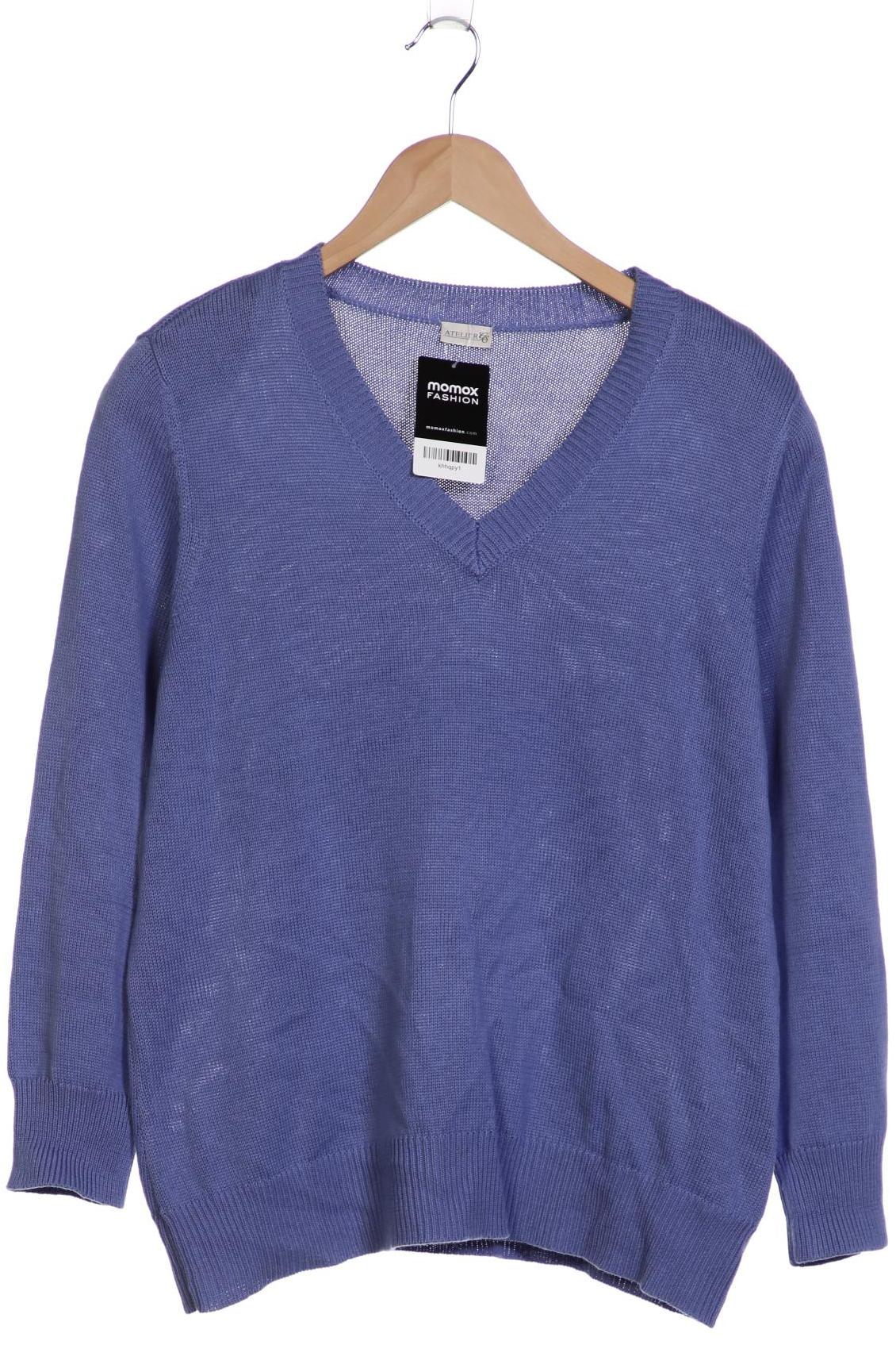 

Atelier Goldner Schnitt Damen Pullover, hellblau, Gr. 20