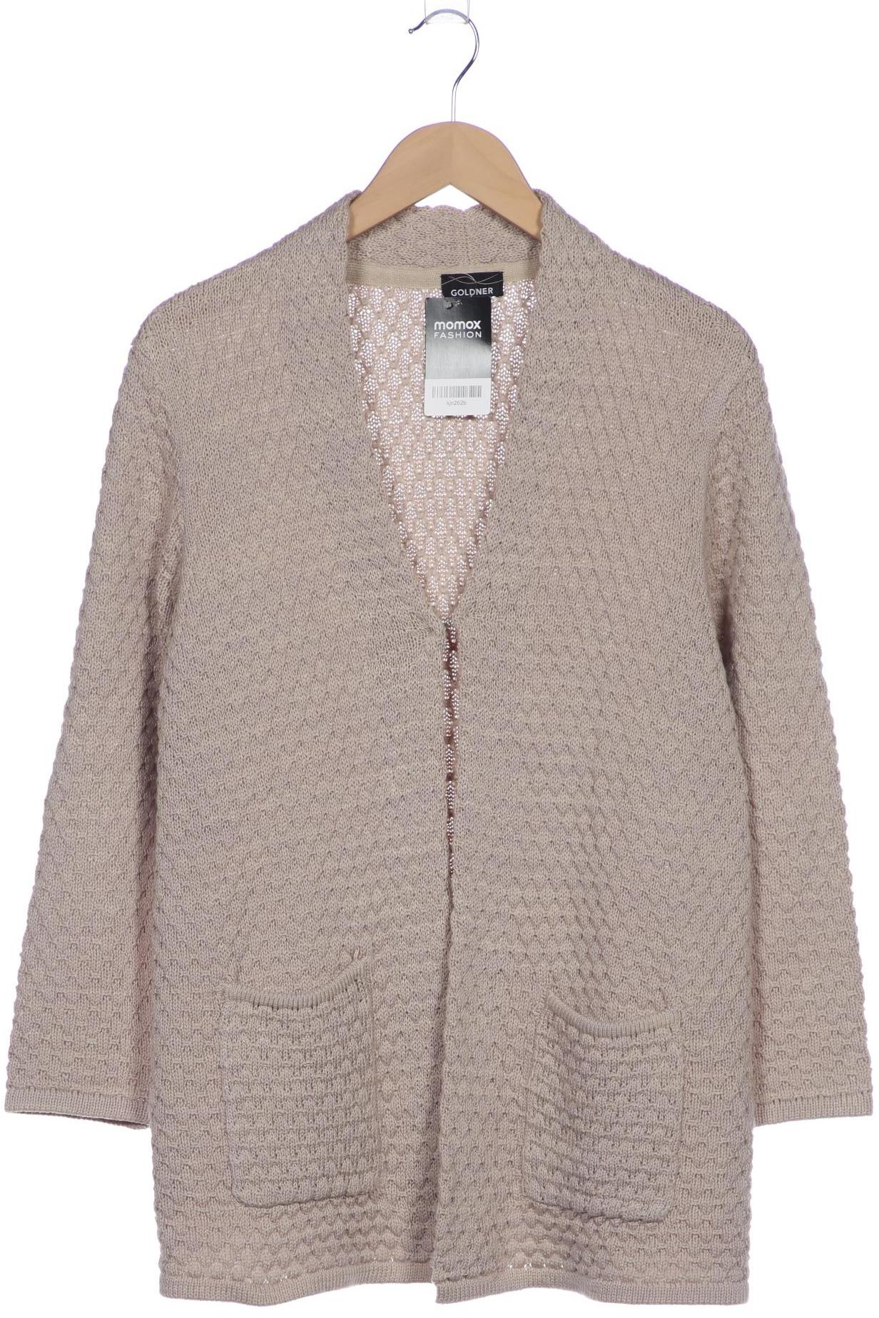 

Atelier Goldner Schnitt Damen Strickjacke, beige, Gr. 44