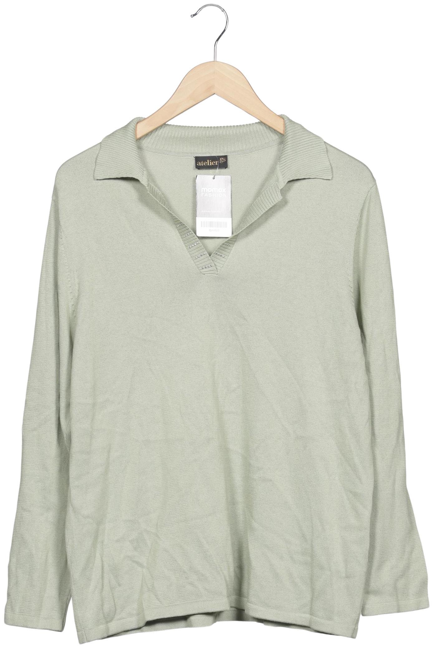 

Atelier Goldner Schnitt Damen Pullover, hellgrün, Gr. 44