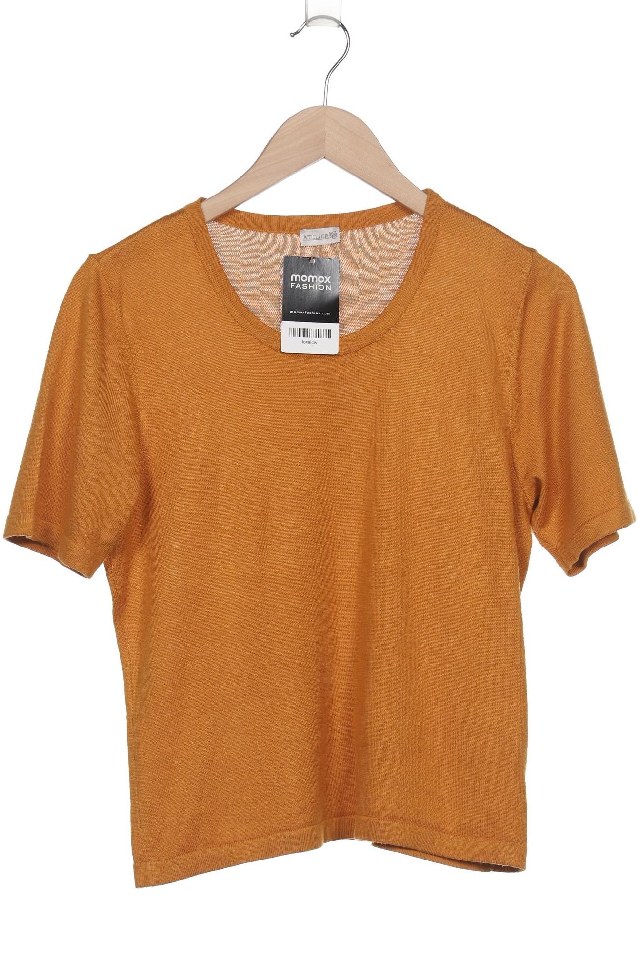 

Atelier Goldner Schnitt Damen Pullover, orange, Gr. 38