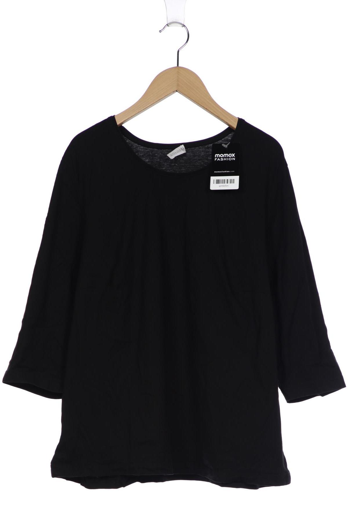 

Atelier Goldner Schnitt Damen Langarmshirt, schwarz, Gr. 24
