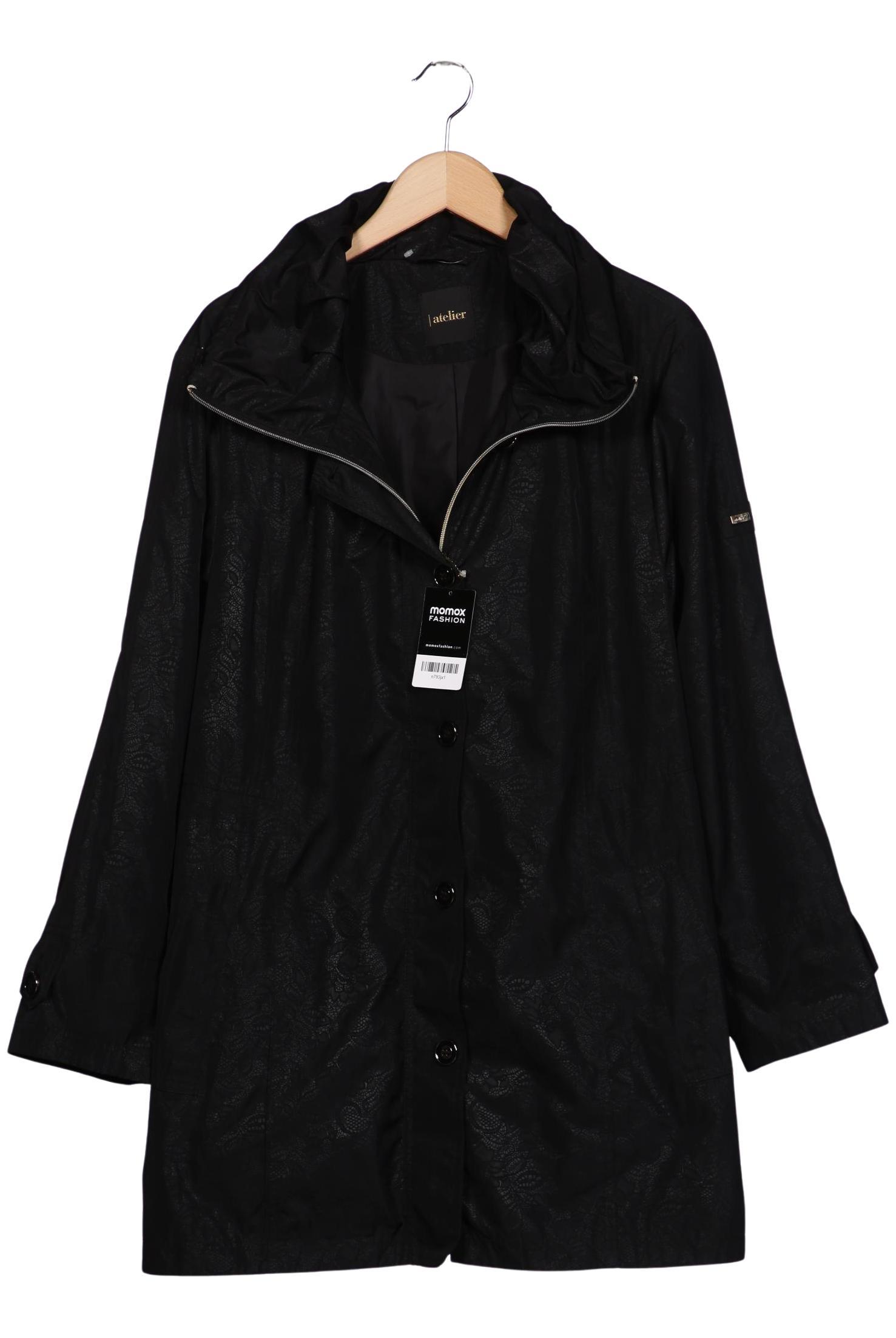 

Atelier Goldner Schnitt Damen Mantel, schwarz, Gr. 50