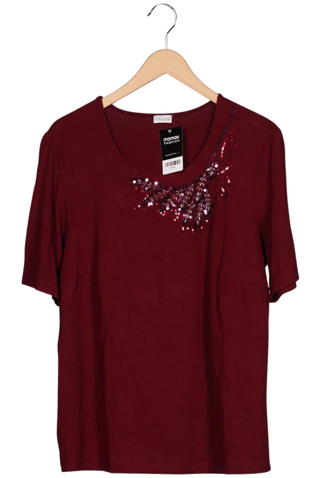 Thumbnail - Atelier Goldner Schnitt Damen T-Shirt, bordeaux, Gr. 48
