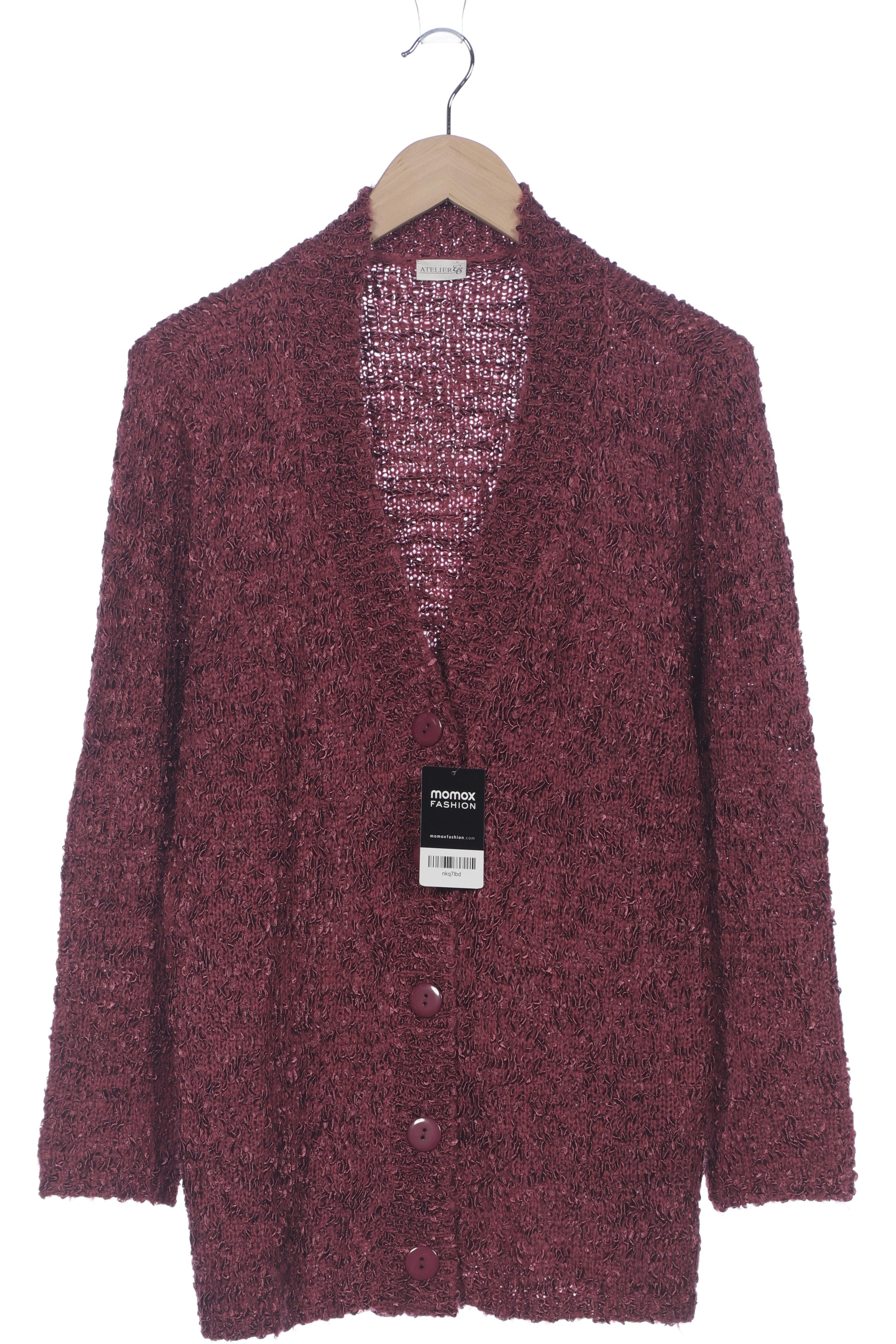 

Atelier Goldner Schnitt Damen Strickjacke, bordeaux, Gr. 42
