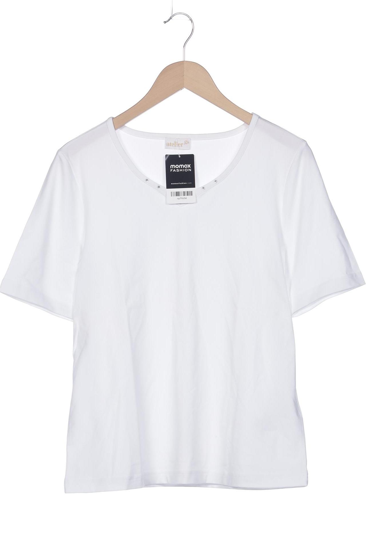 

Atelier Goldner Schnitt Damen T-Shirt, weiß, Gr. 40
