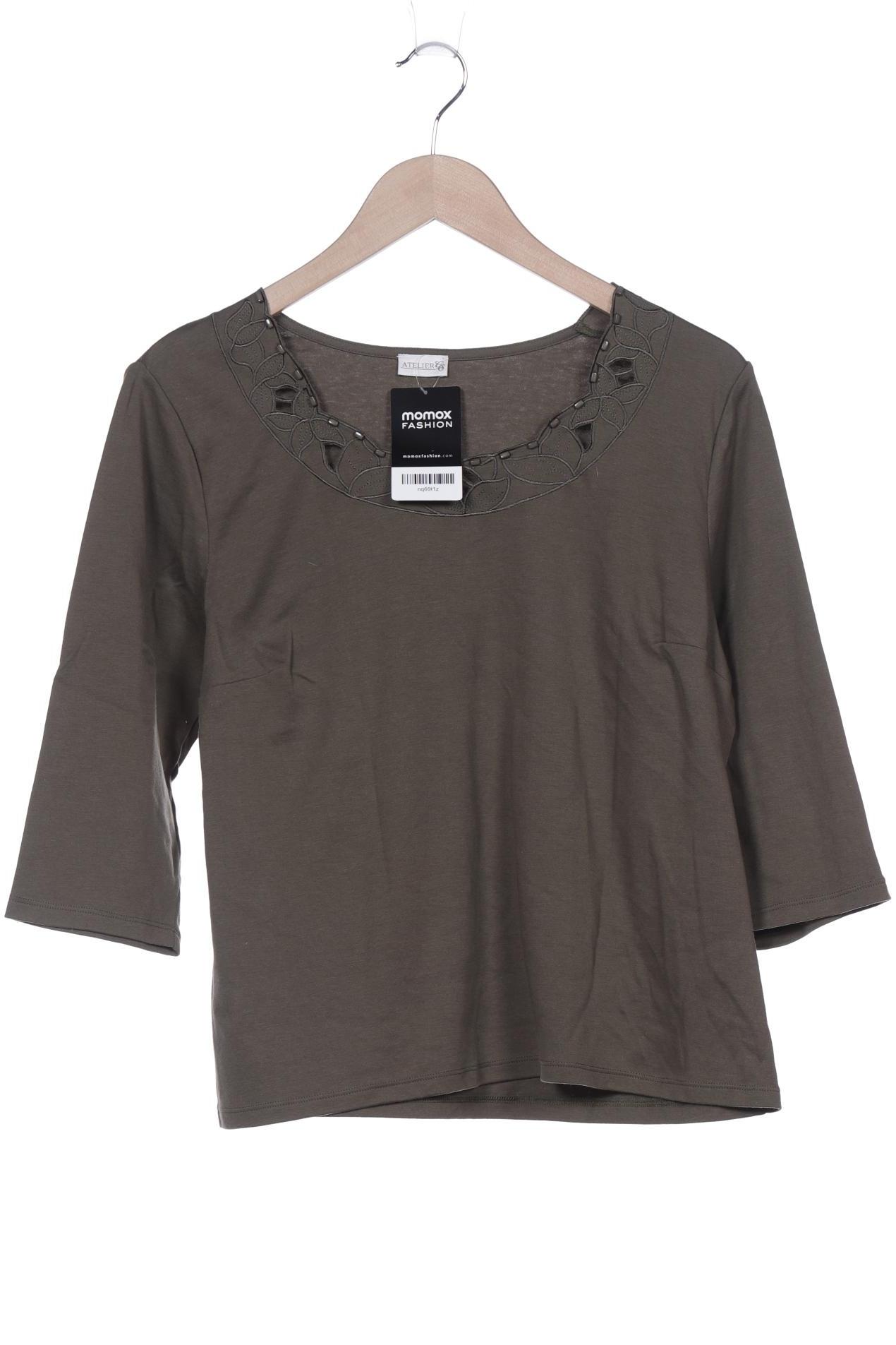 

Atelier Goldner Schnitt Damen Langarmshirt, grün, Gr. 44