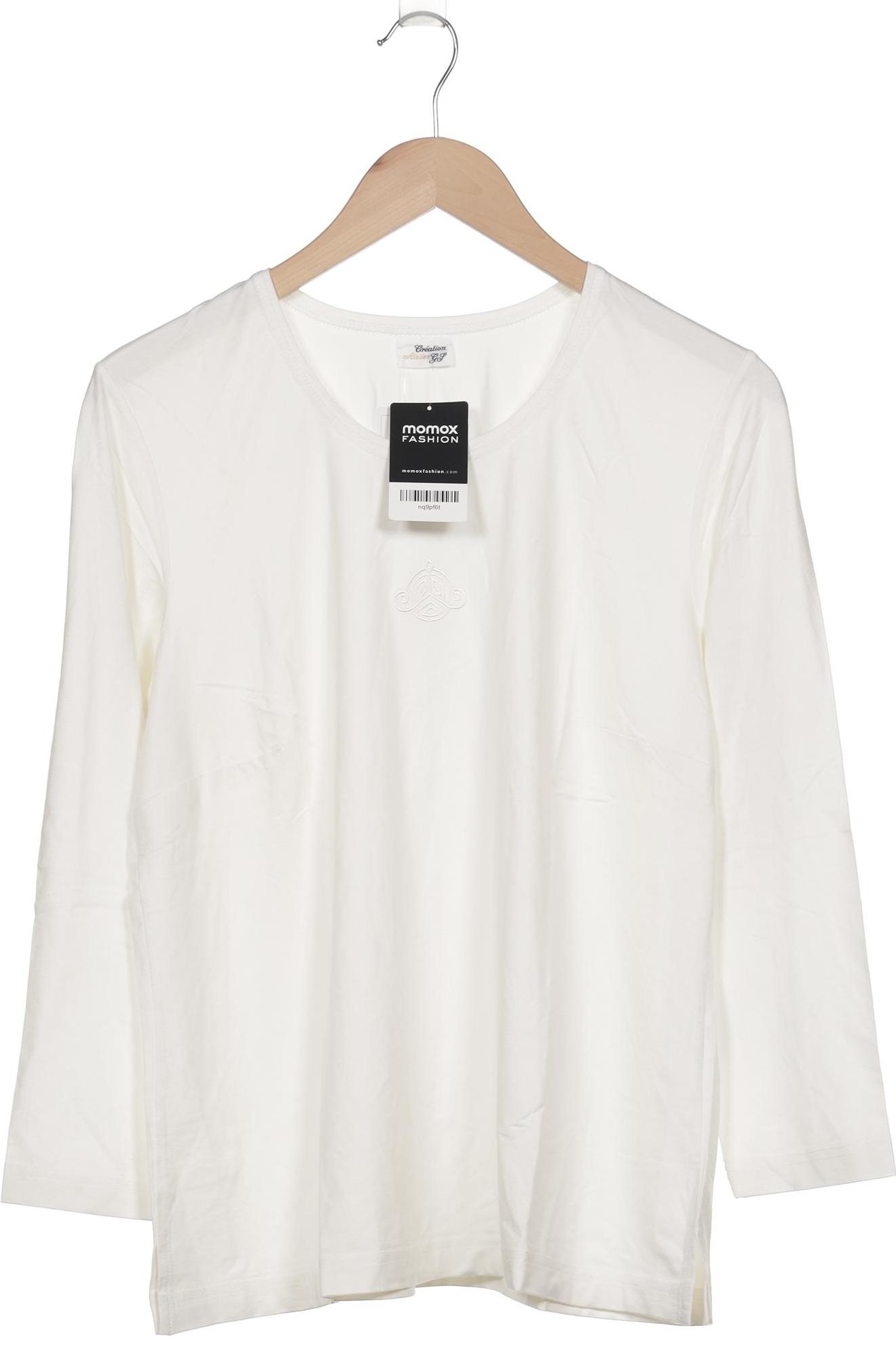 

Atelier Goldner Schnitt Damen Langarmshirt, cremeweiß, Gr. 46
