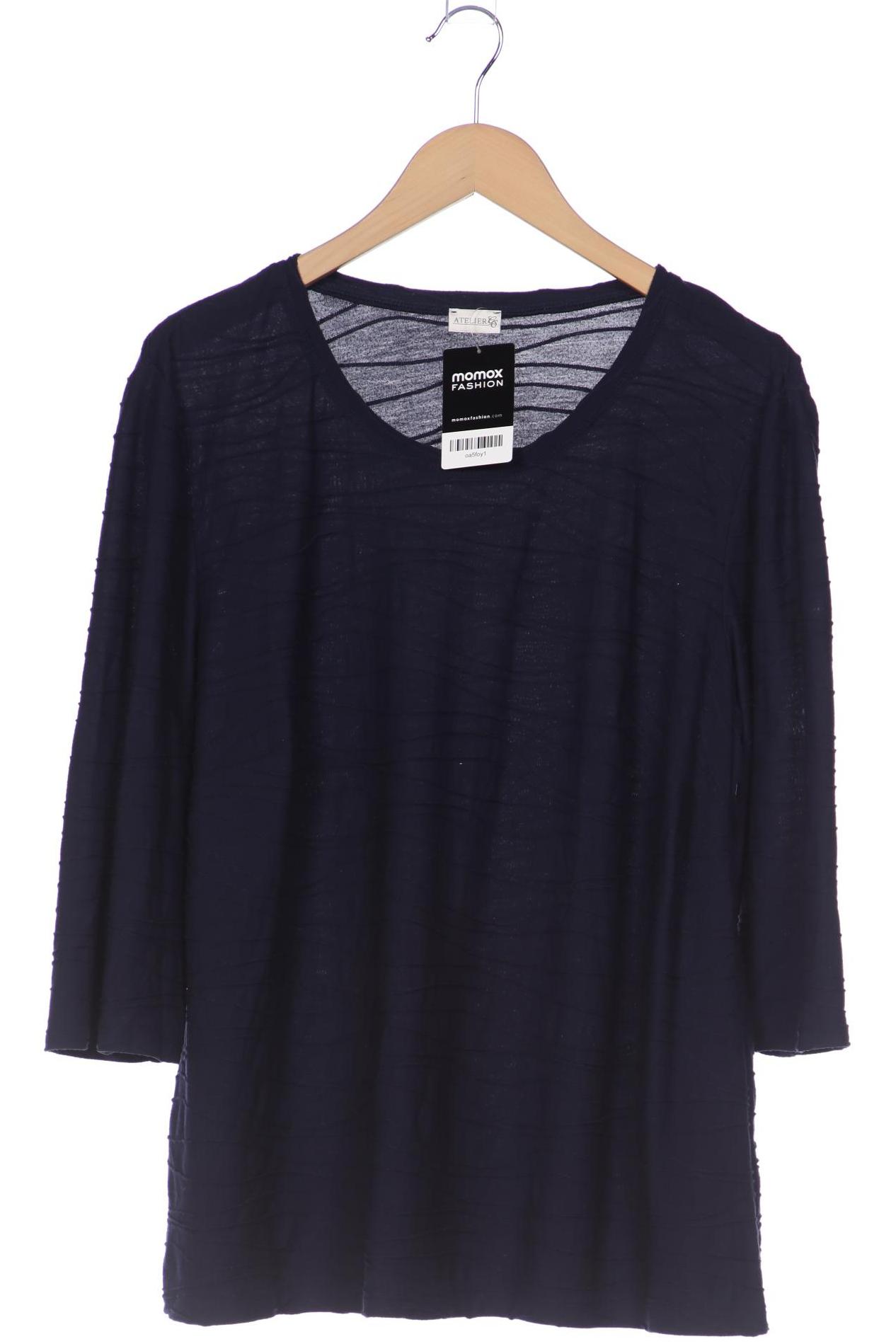 

Atelier Goldner Schnitt Damen Langarmshirt, marineblau