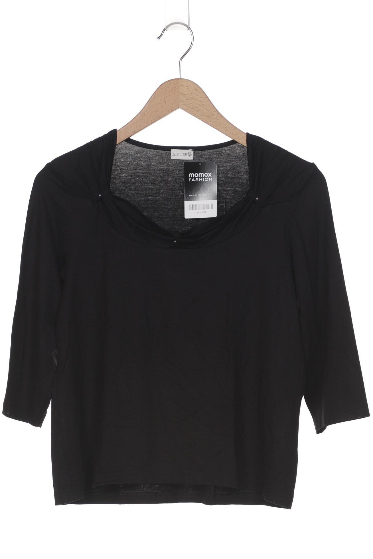 

Atelier Goldner Schnitt Damen Langarmshirt, schwarz, Gr. 14