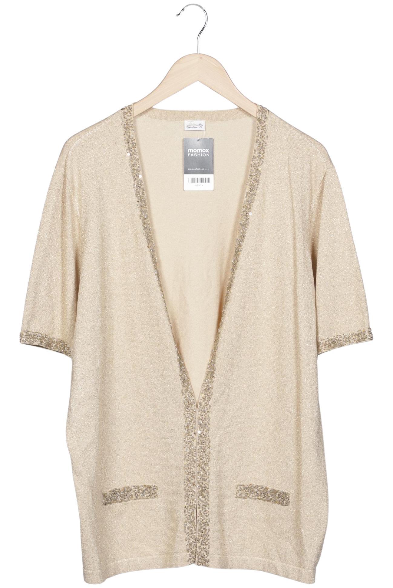 

Atelier Goldner Schnitt Damen Strickjacke, beige, Gr. 48