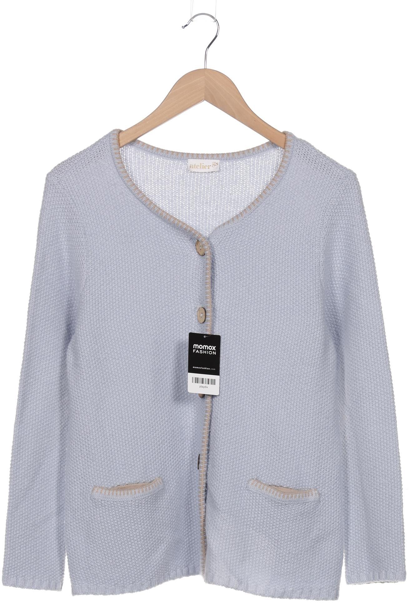 

Atelier Goldner Schnitt Damen Strickjacke, hellblau, Gr. 10